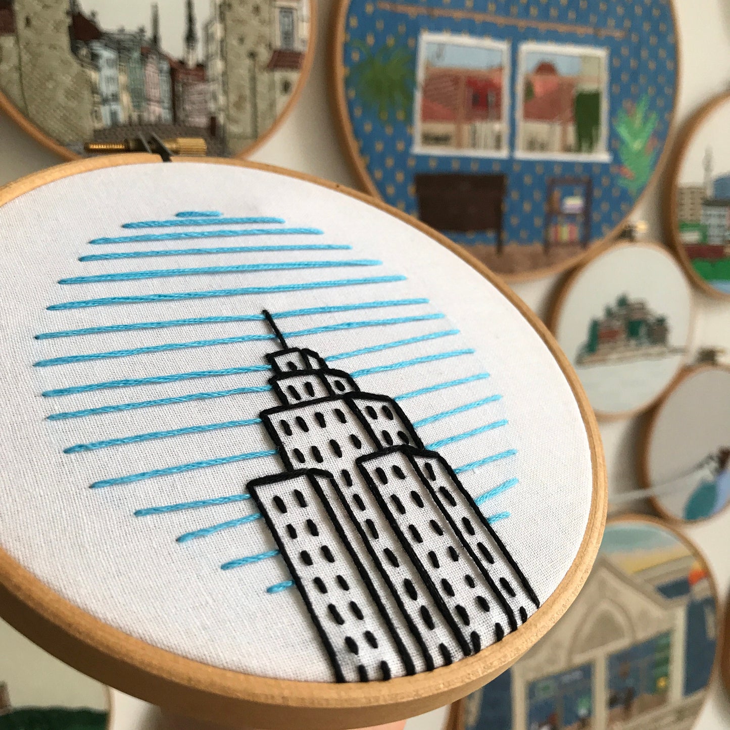 Skyscraper, Architecture - Hand Embroidery Pattern (PDF)