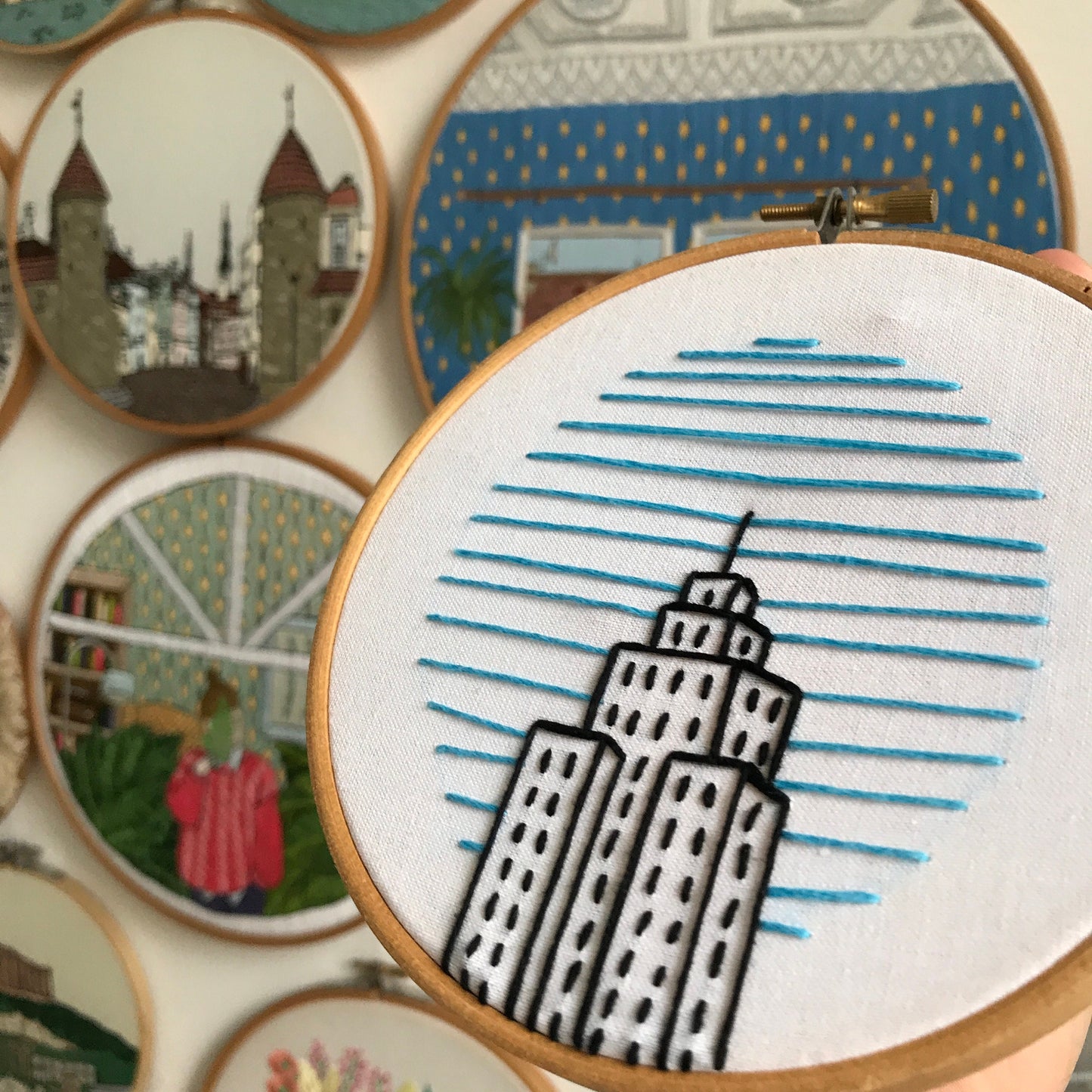 Skyscraper, Architecture - Hand Embroidery Pattern (PDF)