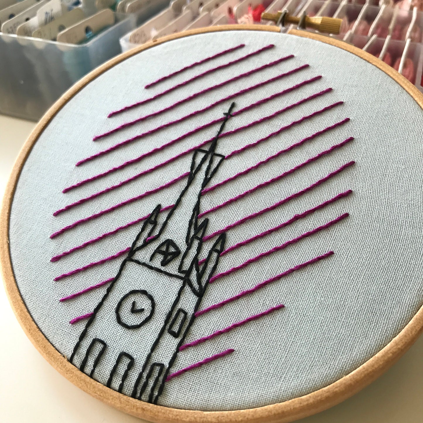 Cathedral, Architecture - Hand Embroidery Pattern (PDF)