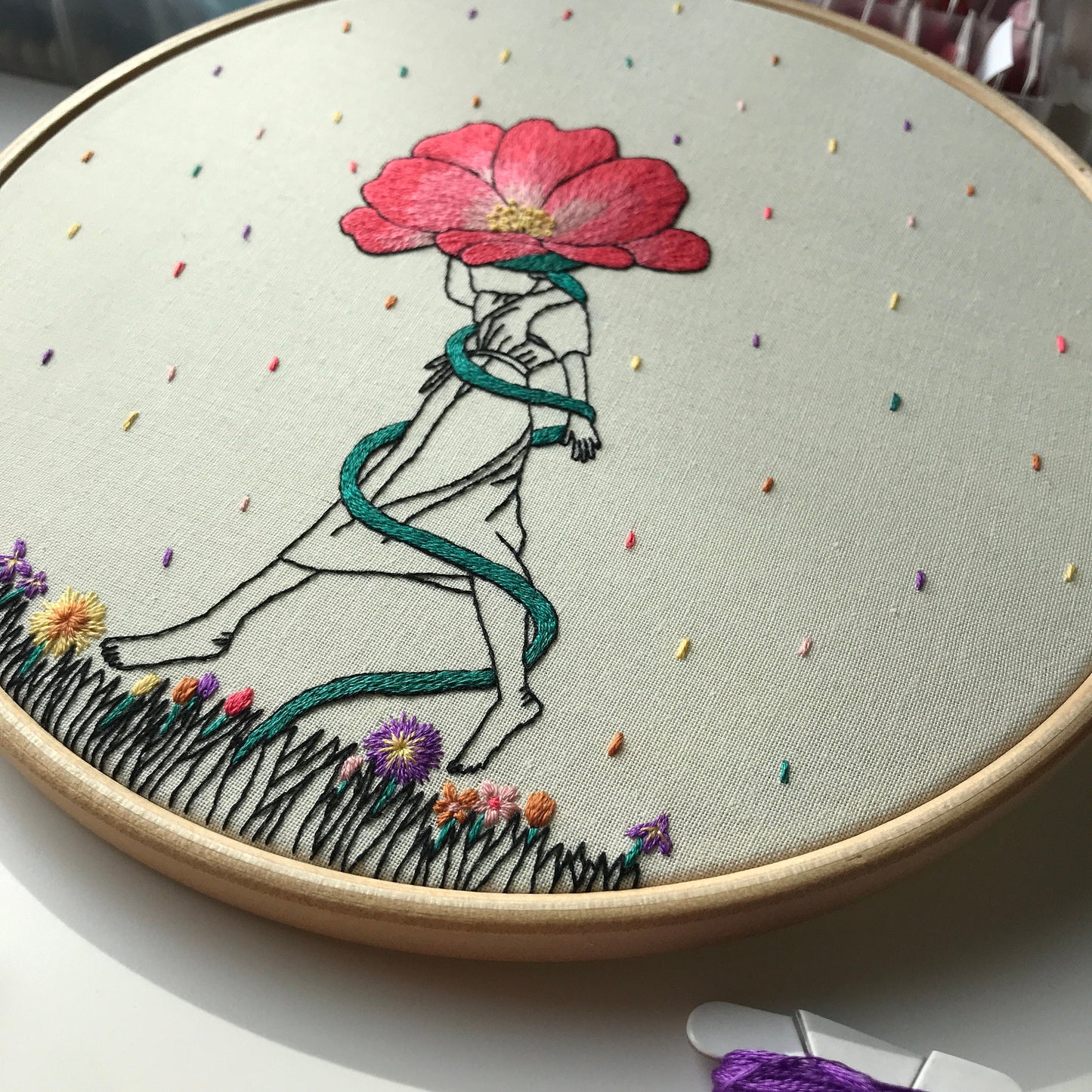 April Showers - Hand Embroidery Pattern (PDF)