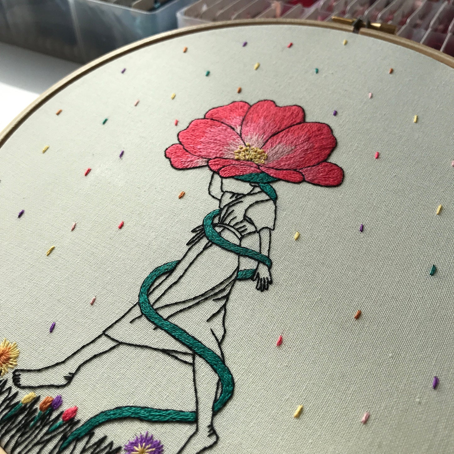 April Showers - Hand Embroidery Pattern (PDF)