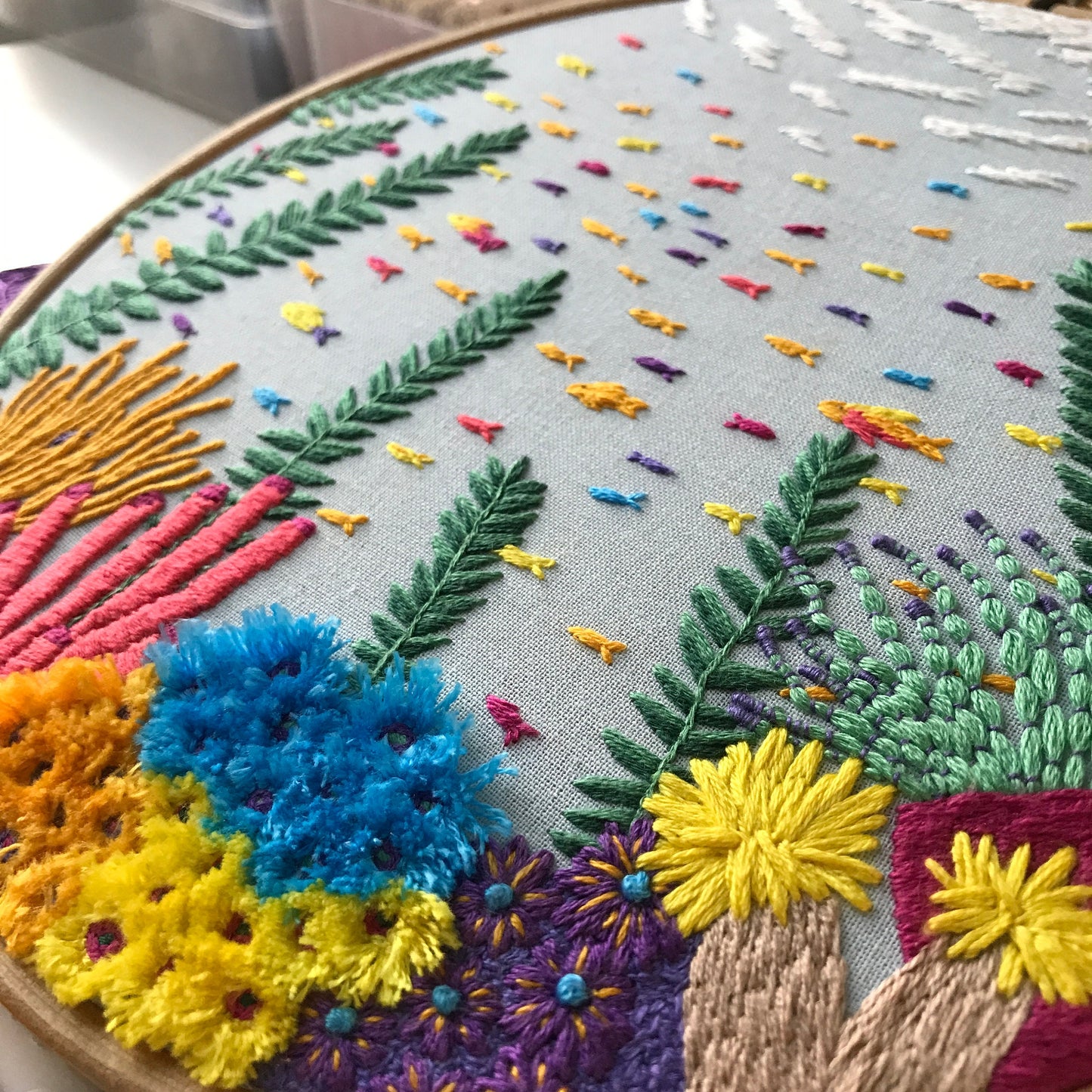Under the Sea with 3D elements - Hand Embroidery Pattern (PDF)