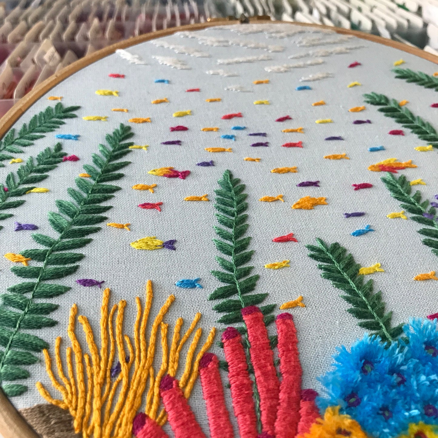 Under the Sea with 3D elements - Hand Embroidery Pattern (PDF)