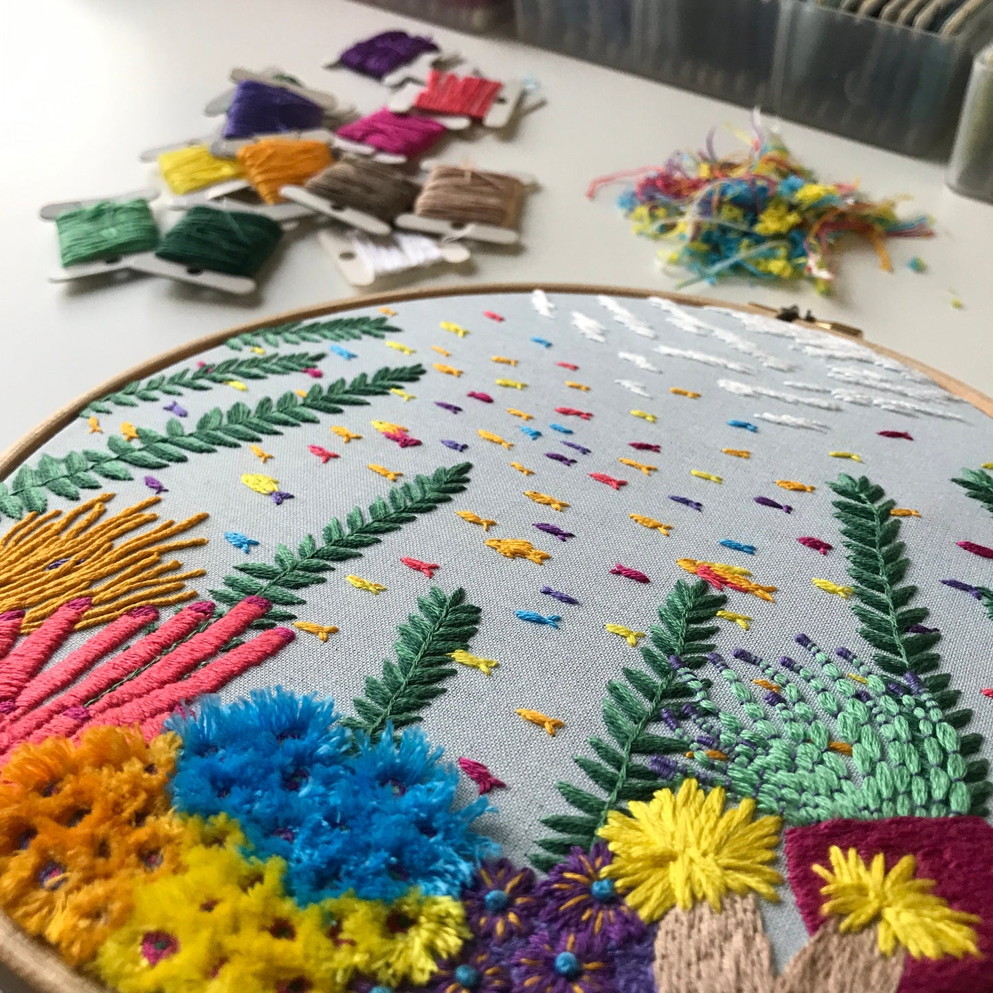 Under the Sea with 3D elements - Hand Embroidery Pattern (PDF)