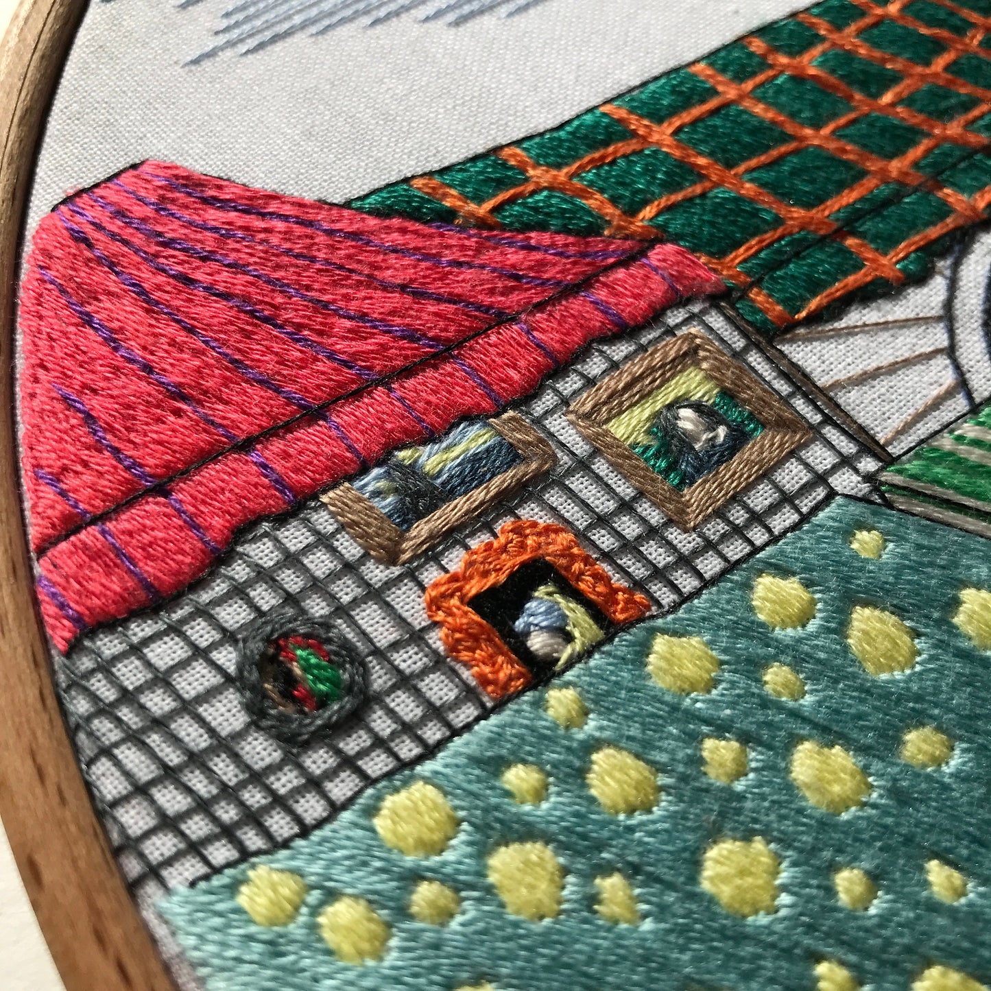 Fair Scene - Hand Embroidery Pattern (PDF)