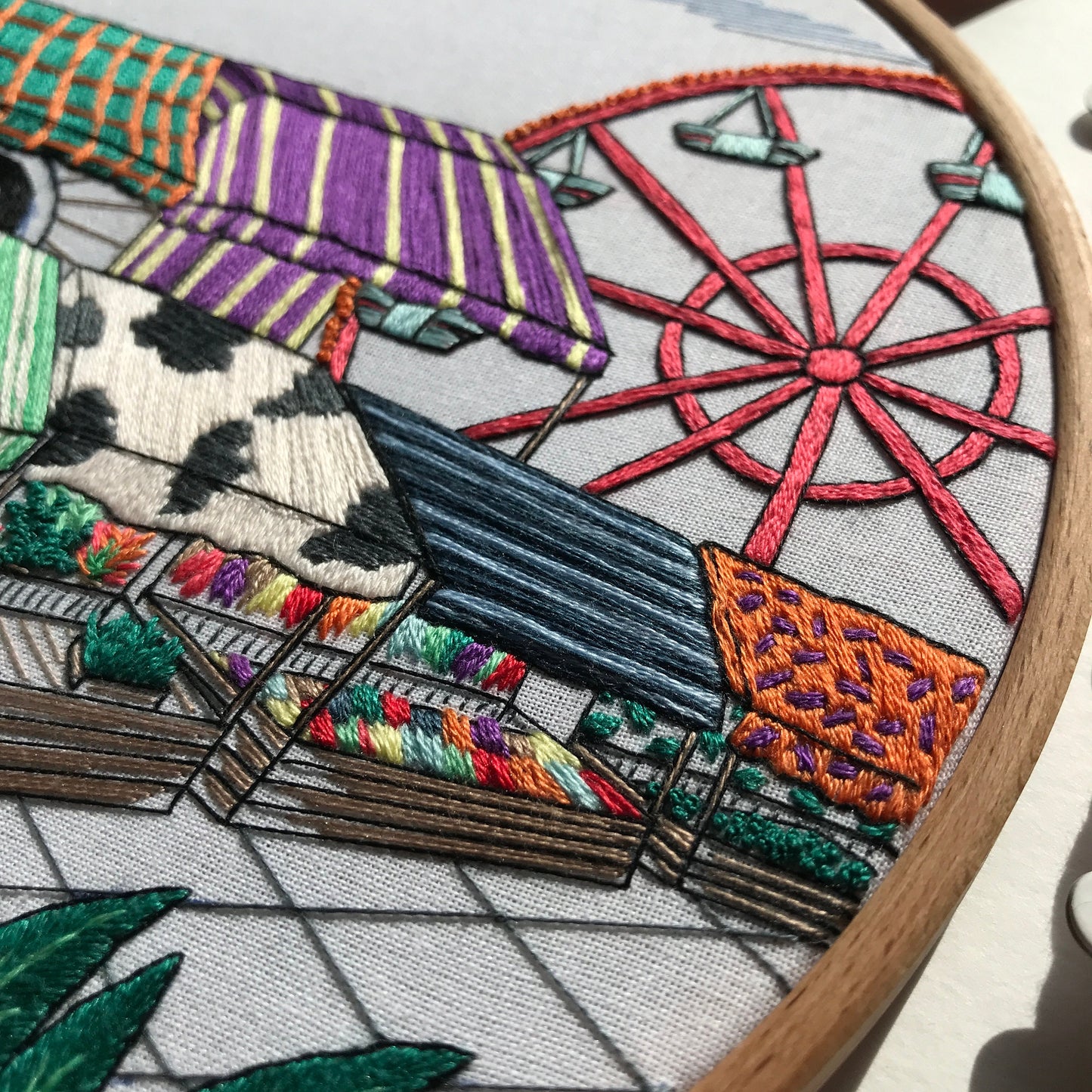 Fair Scene - Hand Embroidery Pattern (PDF)