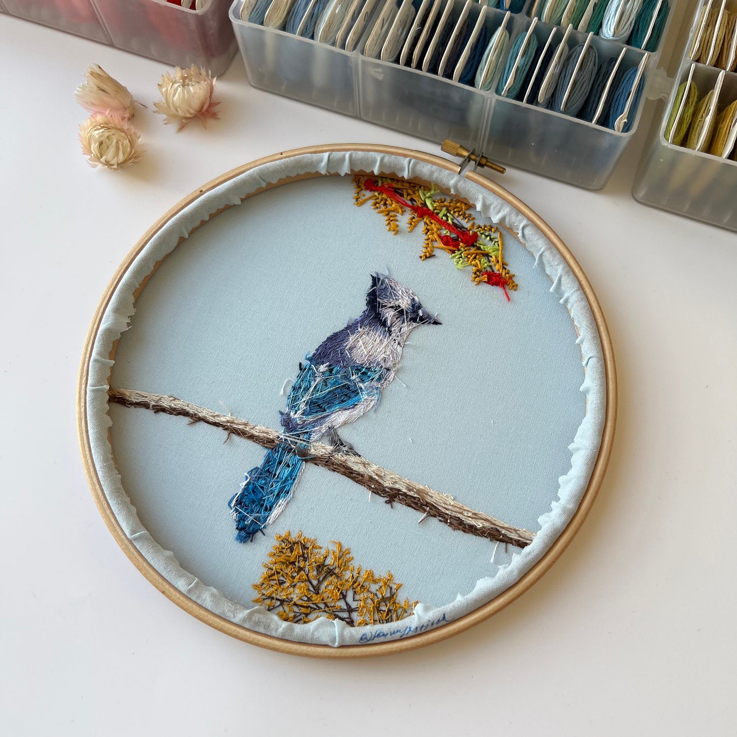 Blue Jay - Hand Embroidery Pattern (PDF)