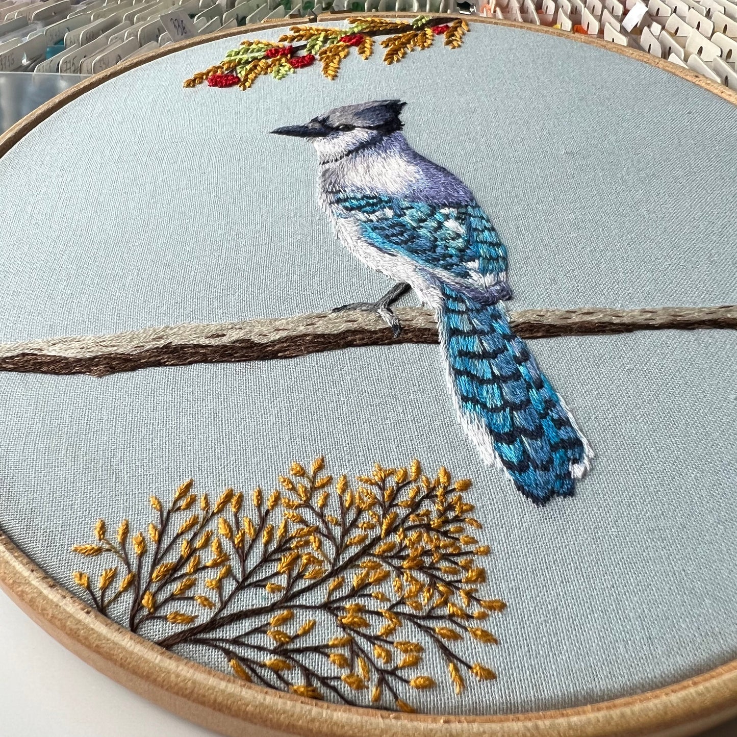 Blue Jay - Hand Embroidery Pattern (PDF)