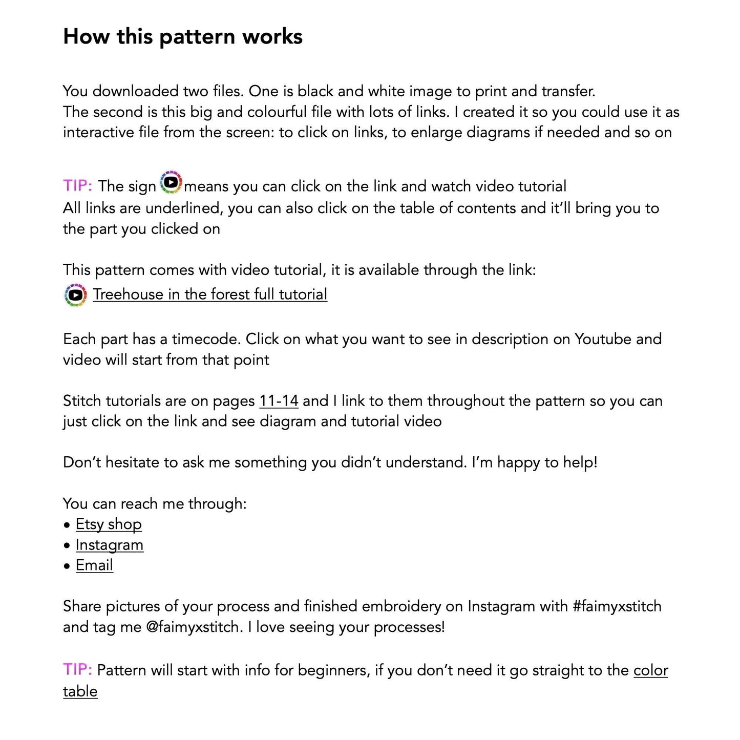 Treehouse in winter forest - Hand Embroidery Pattern (PDF) faimyxstitch.com