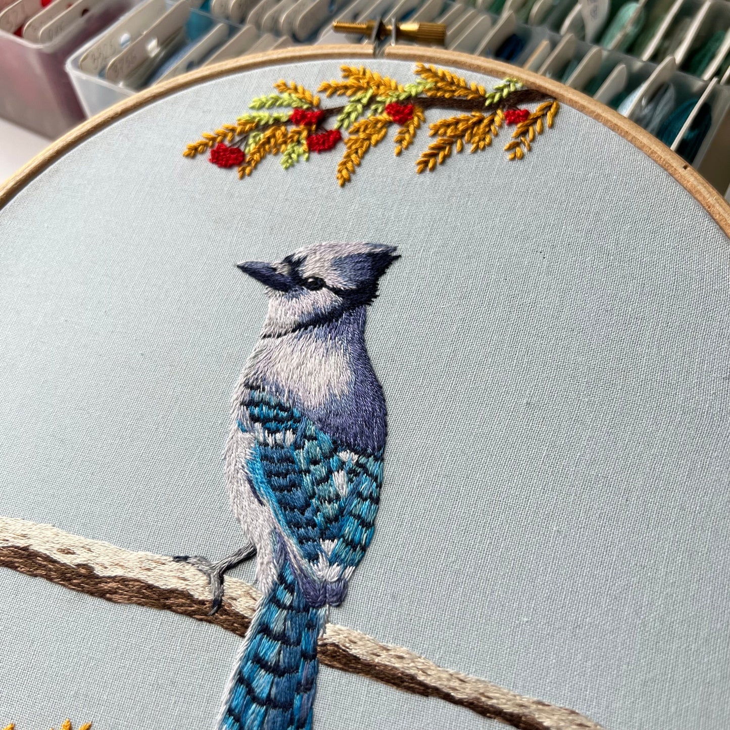 Blue Jay - Hand Embroidery Pattern (PDF)