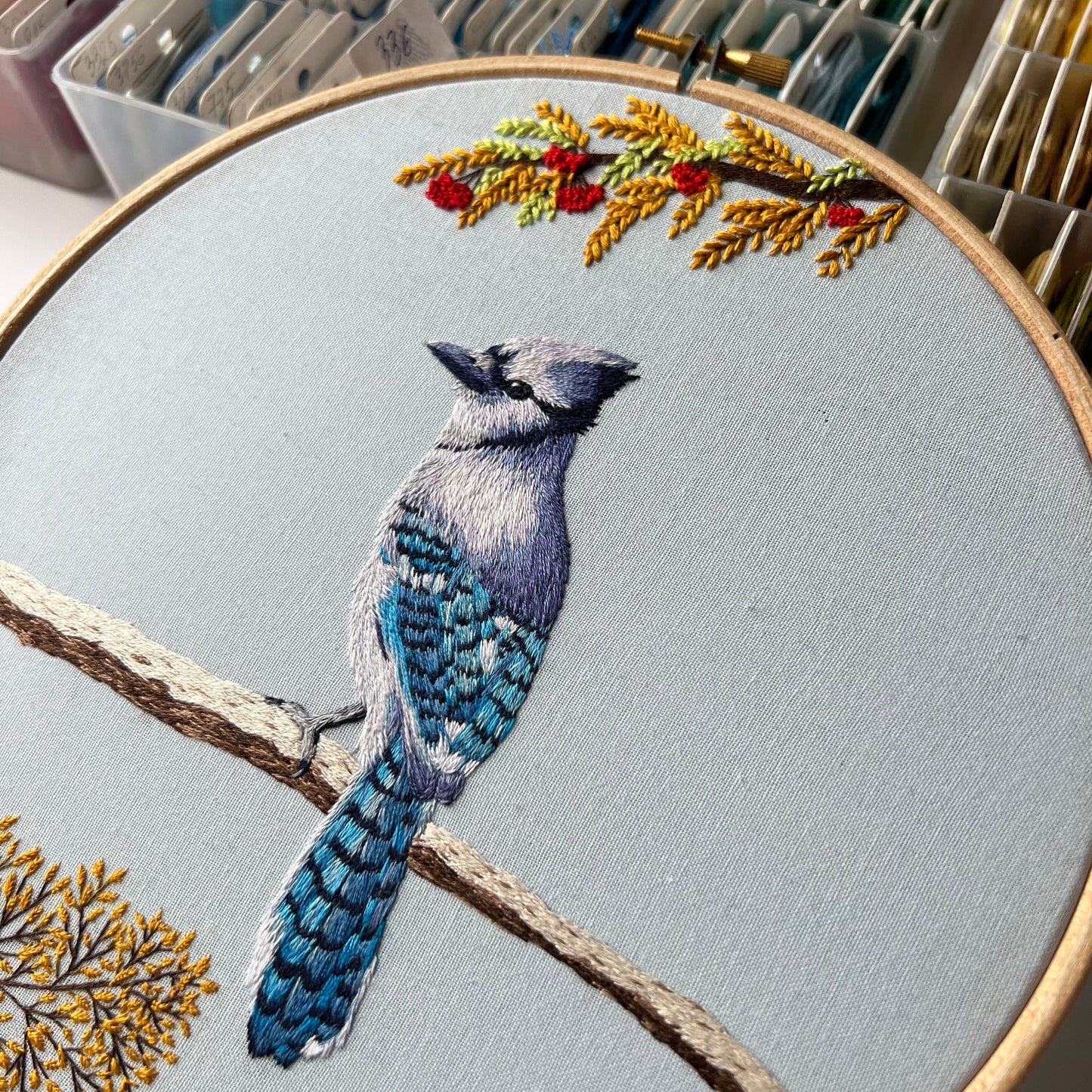 Blue Jay - Hand Embroidery Pattern (PDF)