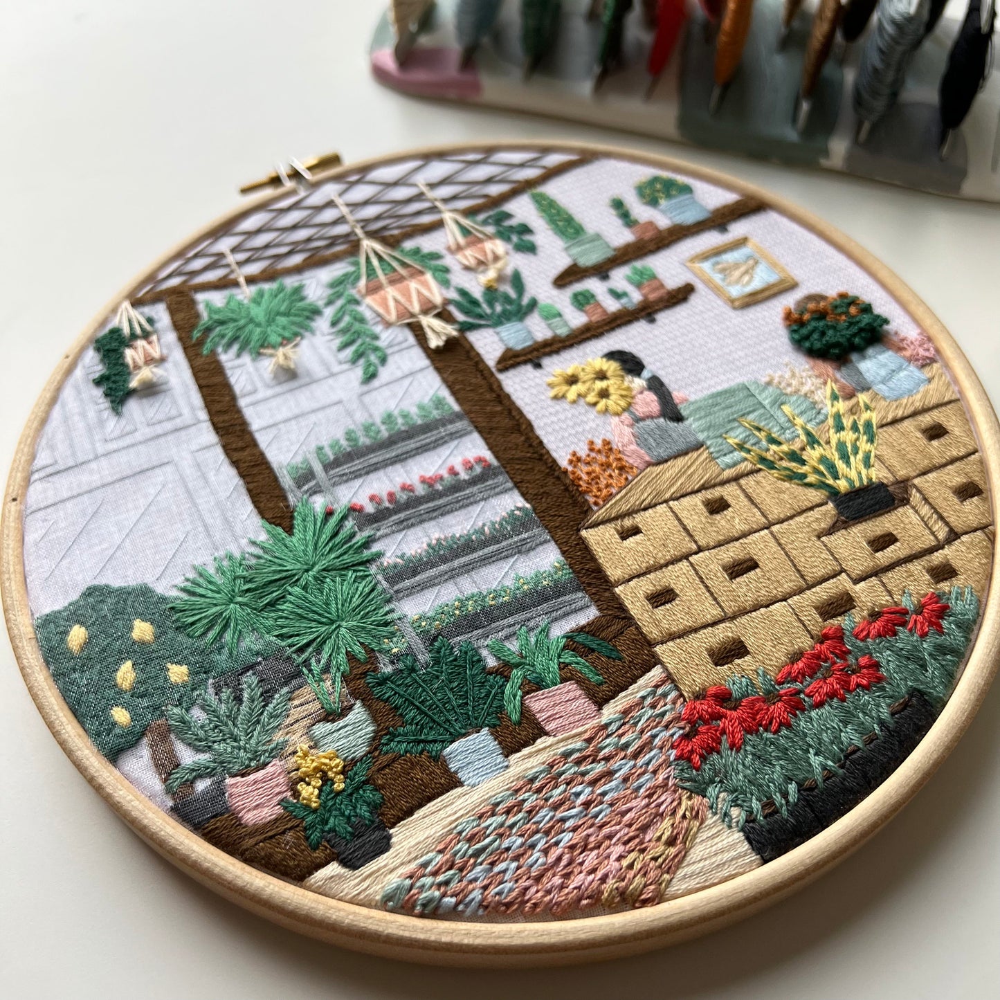 Flower Shop, Hand Embroidery Pattern (PDF)