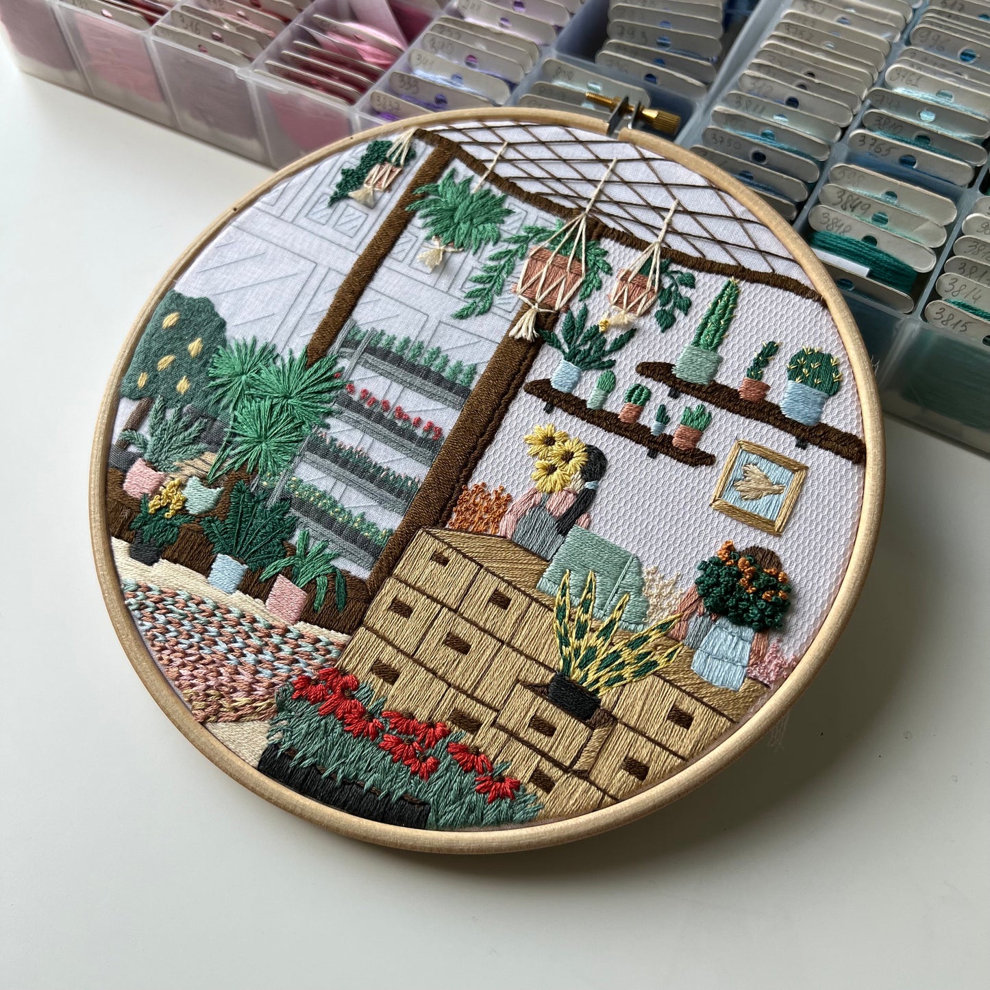Flower Shop, Hand Embroidery Pattern (PDF)