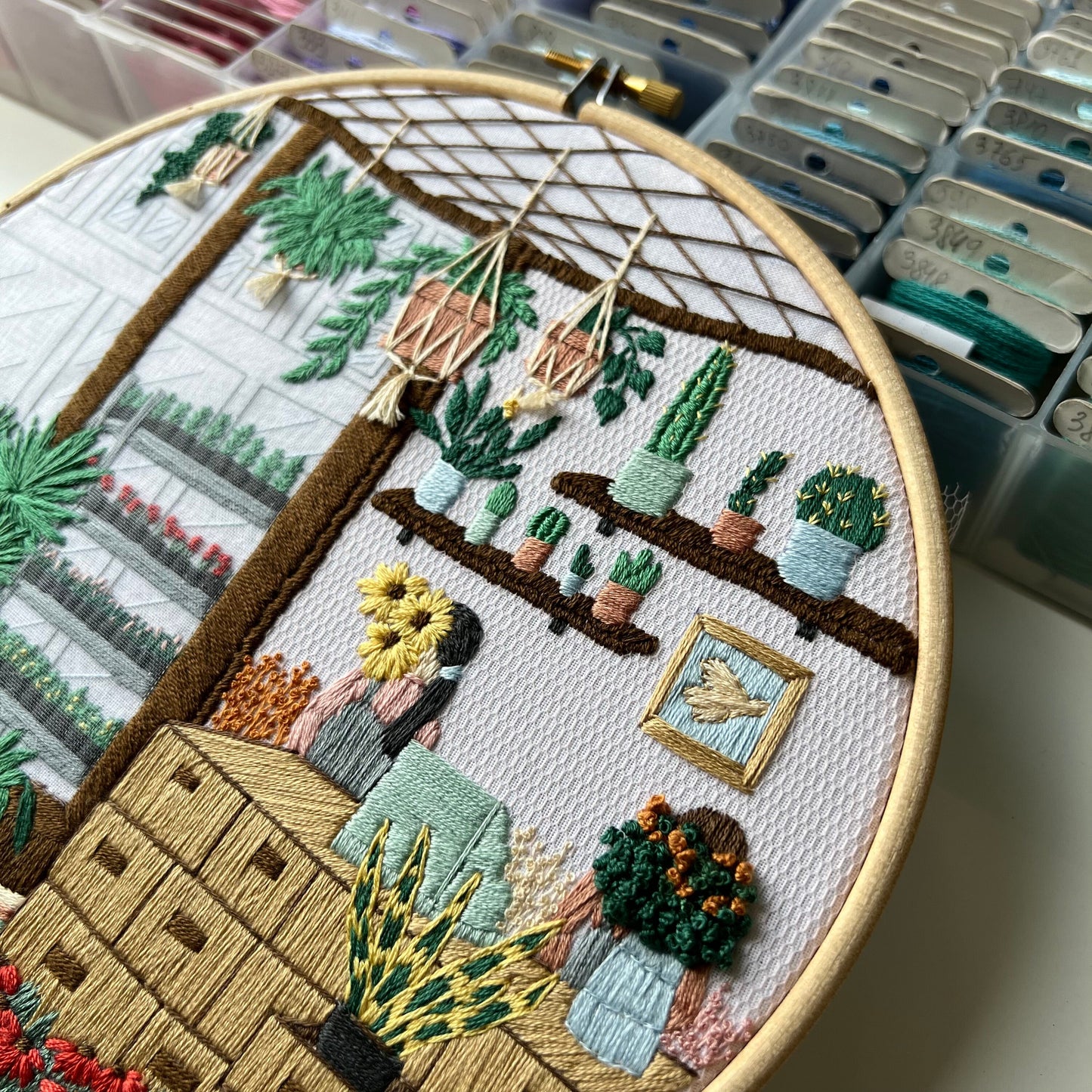 Flower Shop, Hand Embroidery Pattern (PDF)