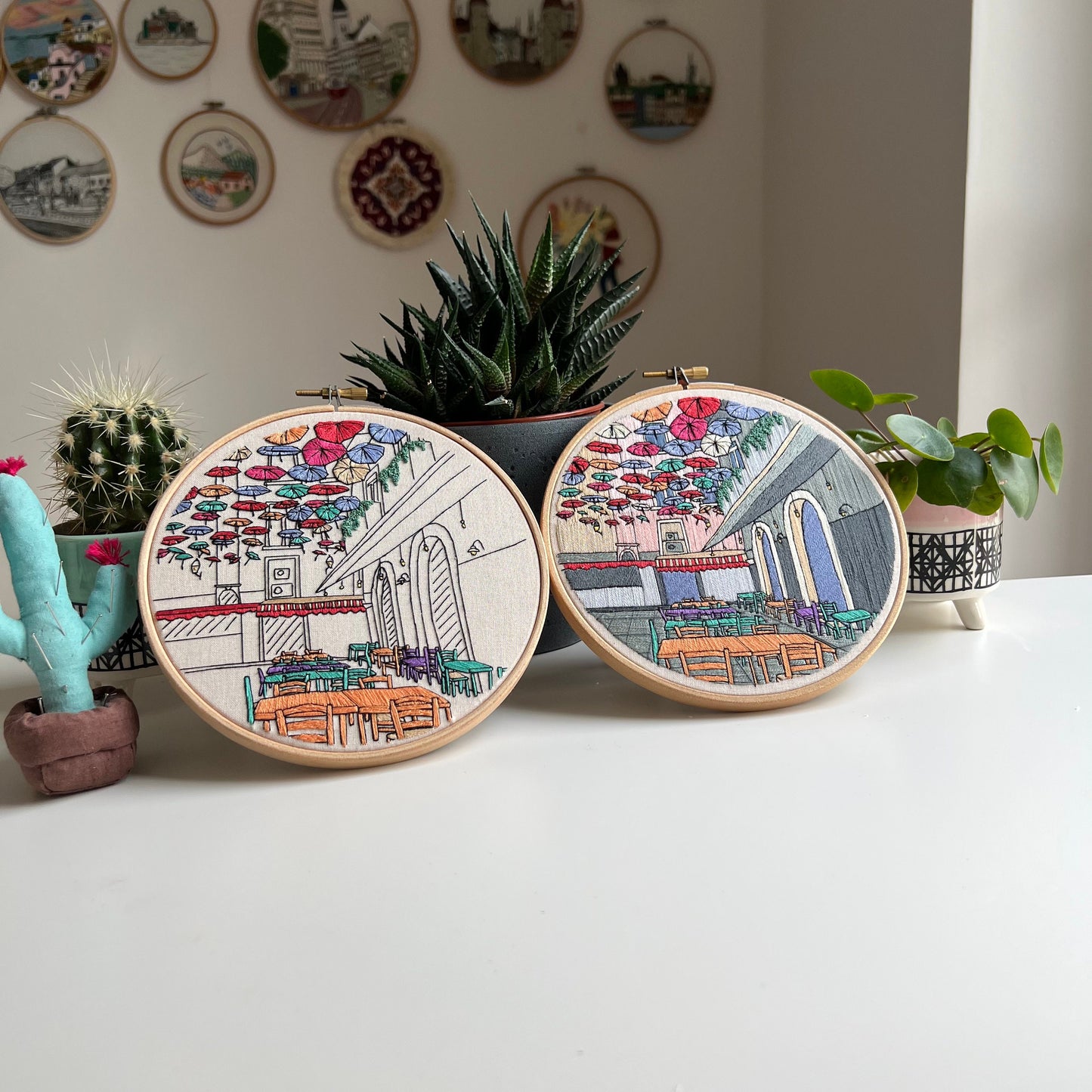 Market in Sicily, Italy - Hand Embroidery Pattern (PDF)