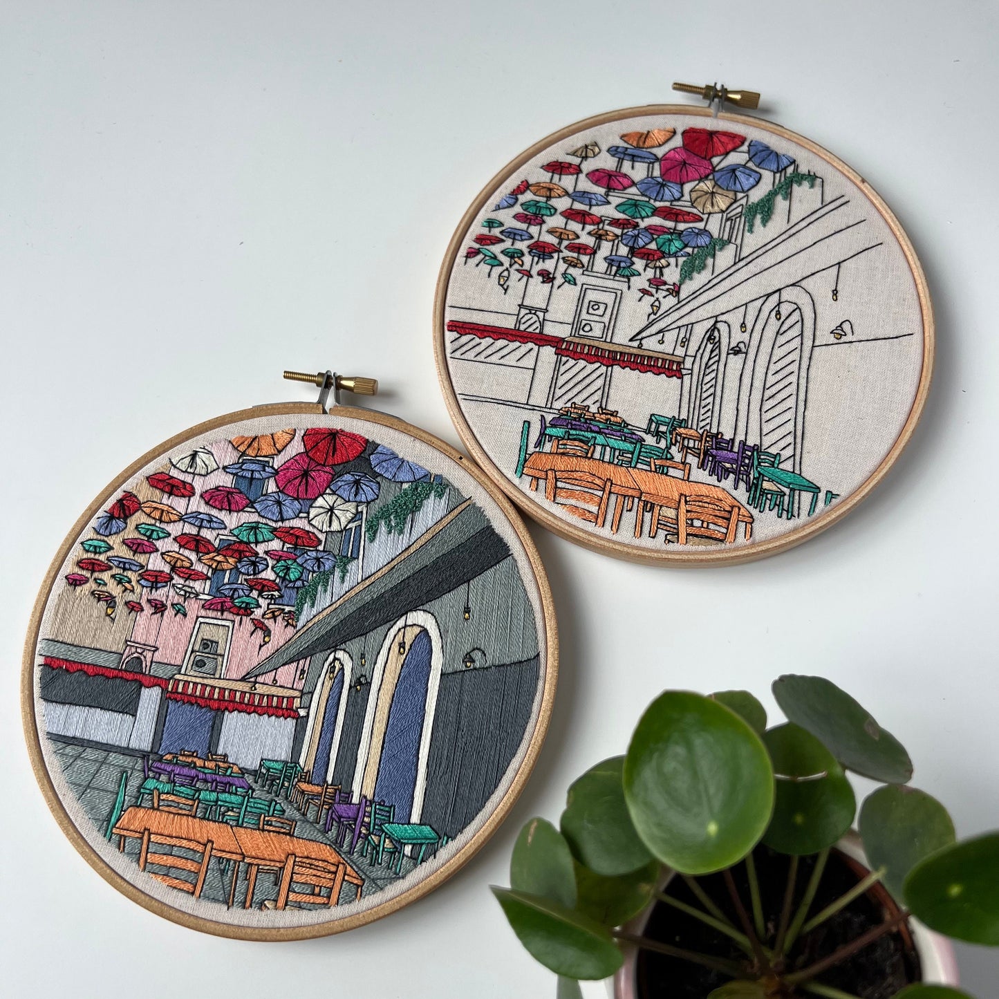 Market in Sicily, Italy - Hand Embroidery Pattern (PDF)