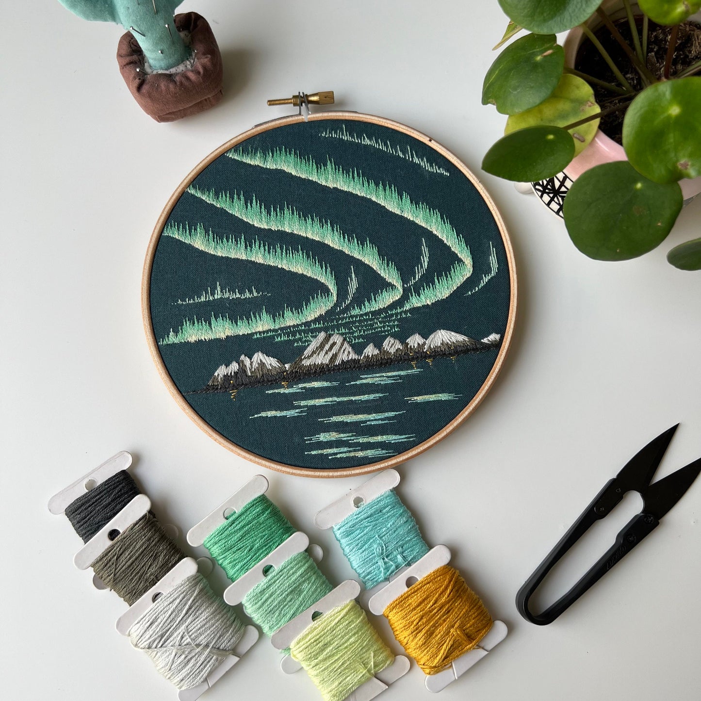Northern Lights - Hand Embroidery Pattern (PDF)