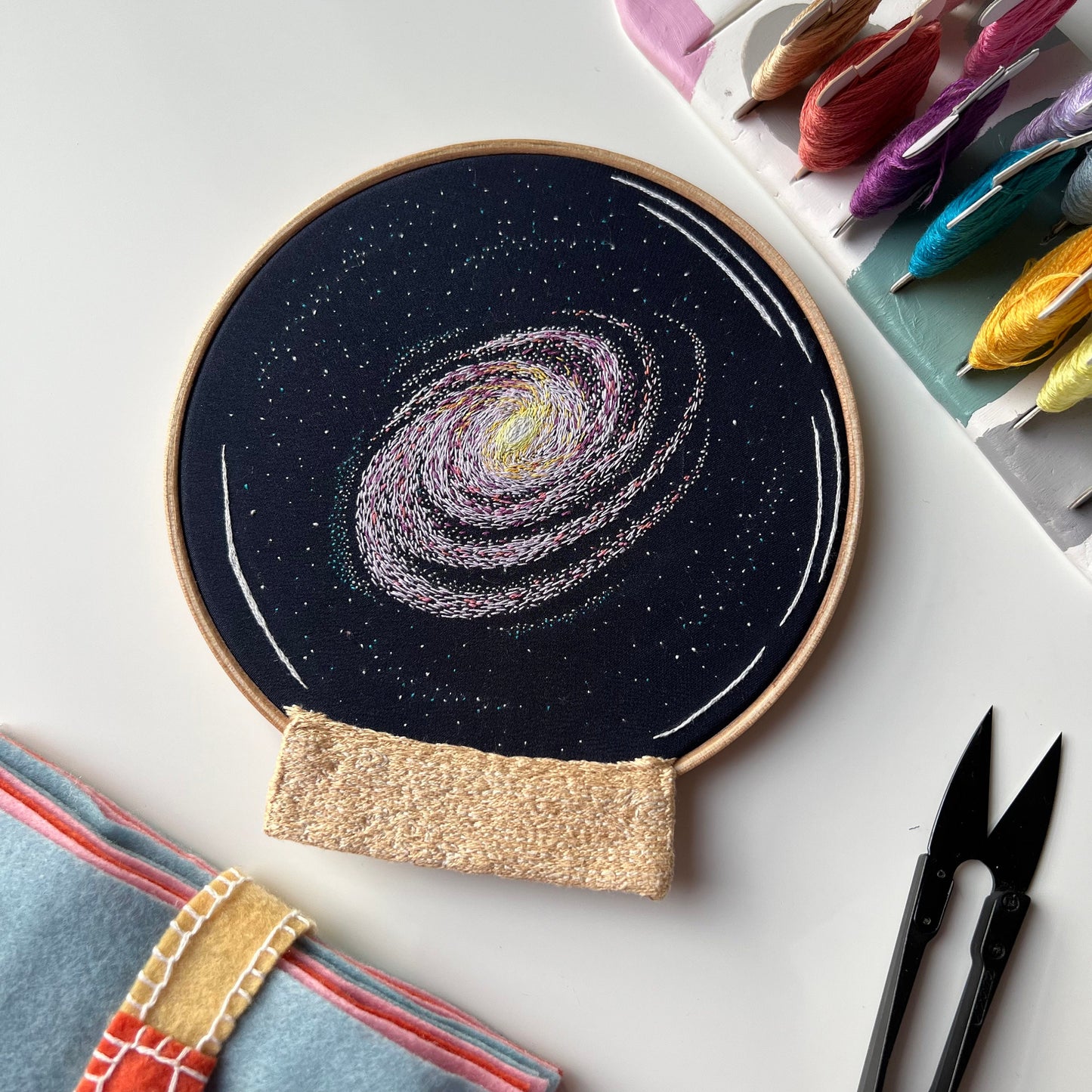 Milky Way in the snow globe - Hand Embroidery Pattern (PDF)