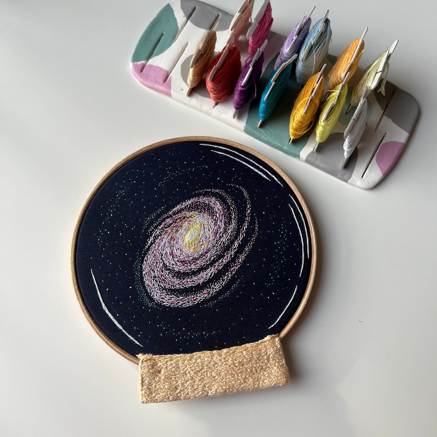 Milky Way in the snow globe - Hand Embroidery Pattern (PDF)