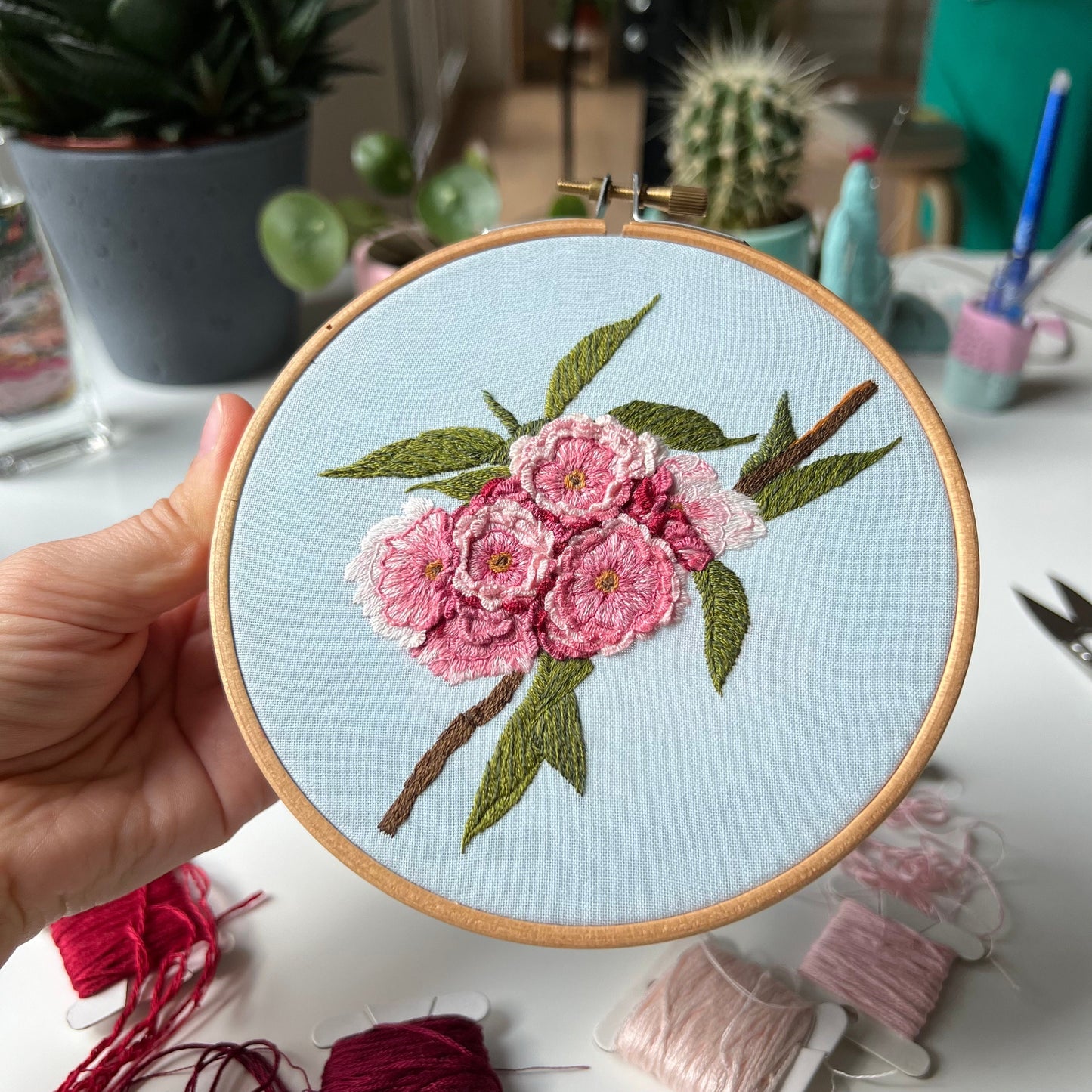 Cherry Blossoms - Hand Embroidery Pattern (PDF)
