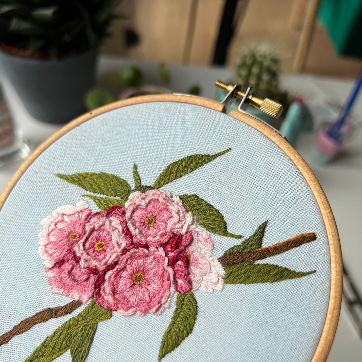 Cherry Blossoms - Hand Embroidery Pattern (PDF)