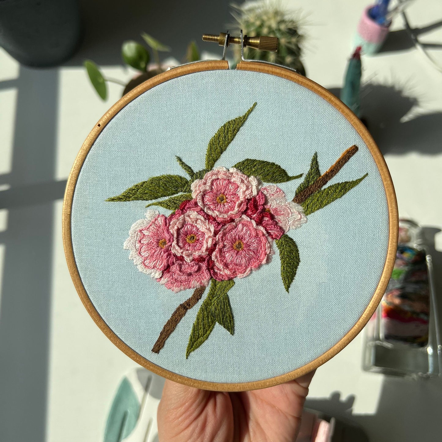 Cherry Blossoms - Hand Embroidery Pattern (PDF)