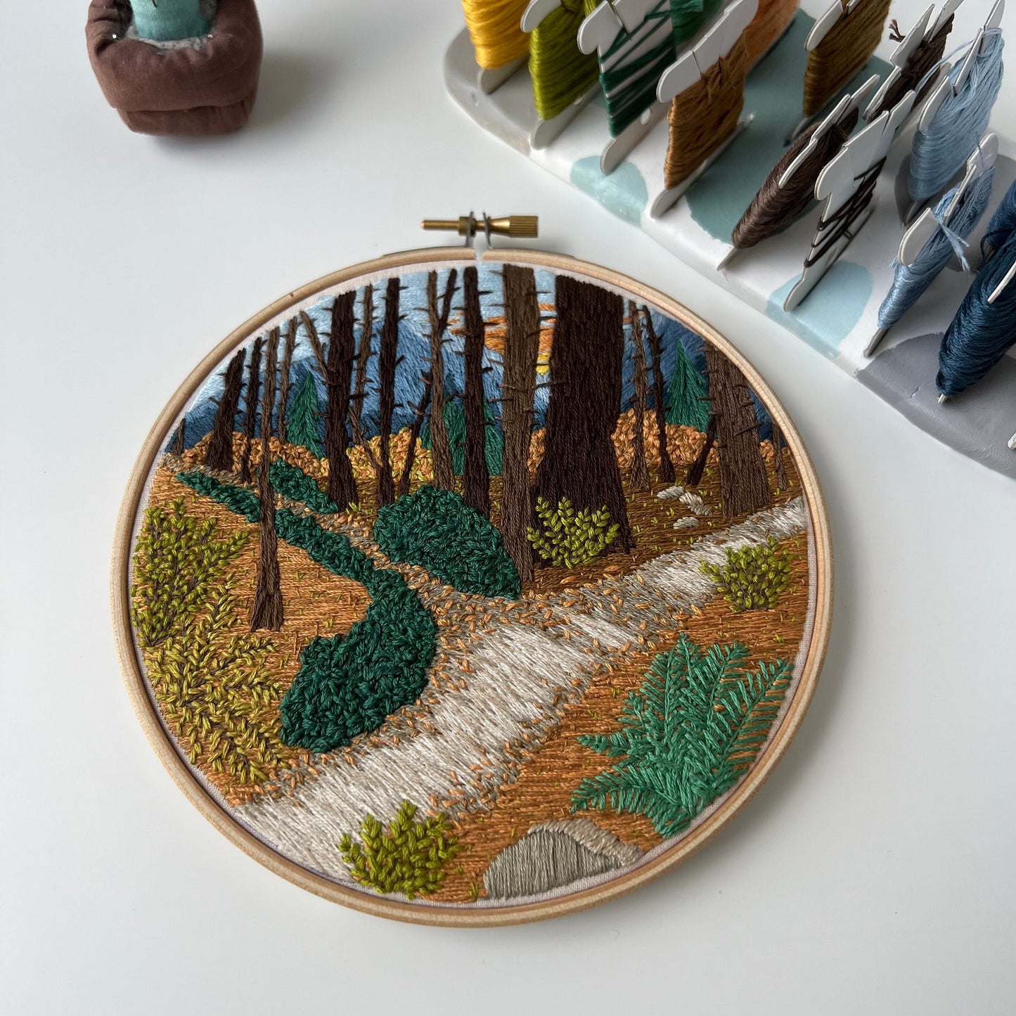 The road not taken - Hand Embroidery Pattern (PDF)