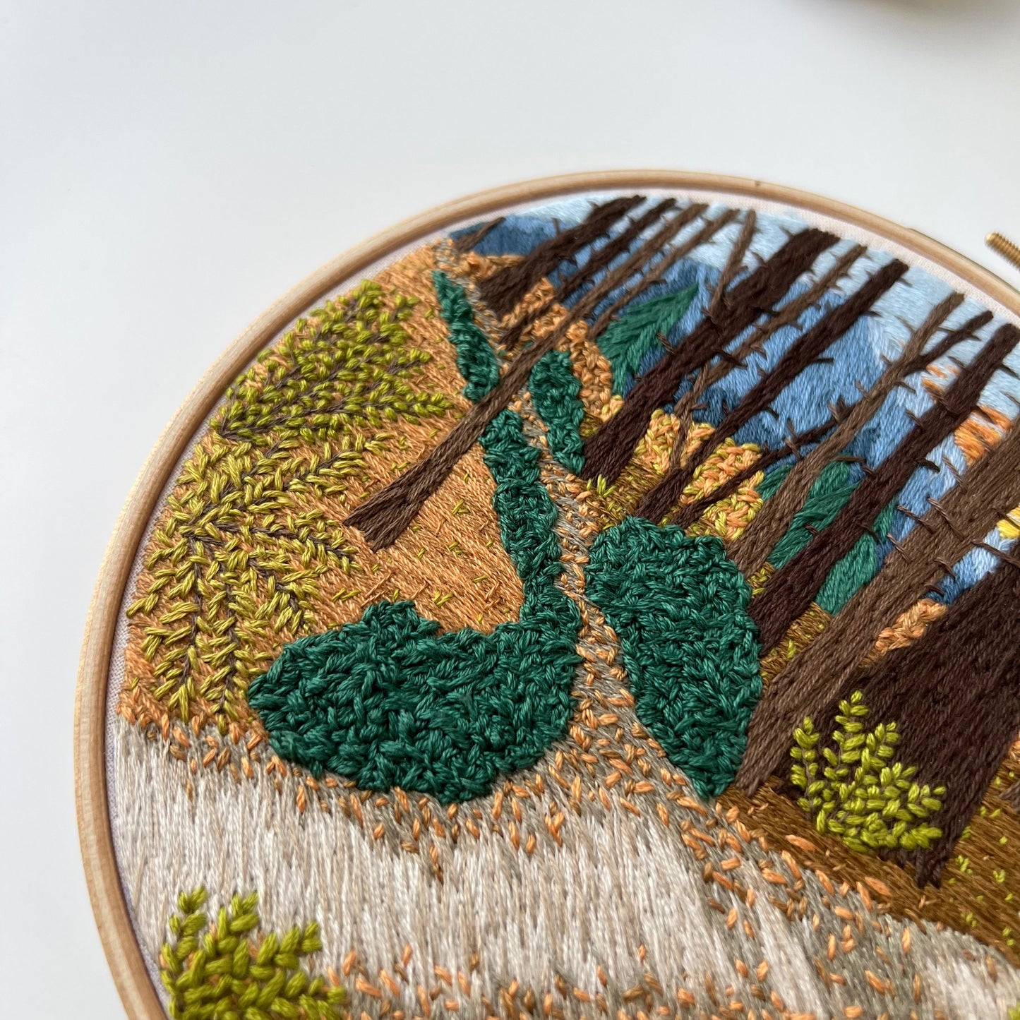 The road not taken - Hand Embroidery Pattern (PDF)