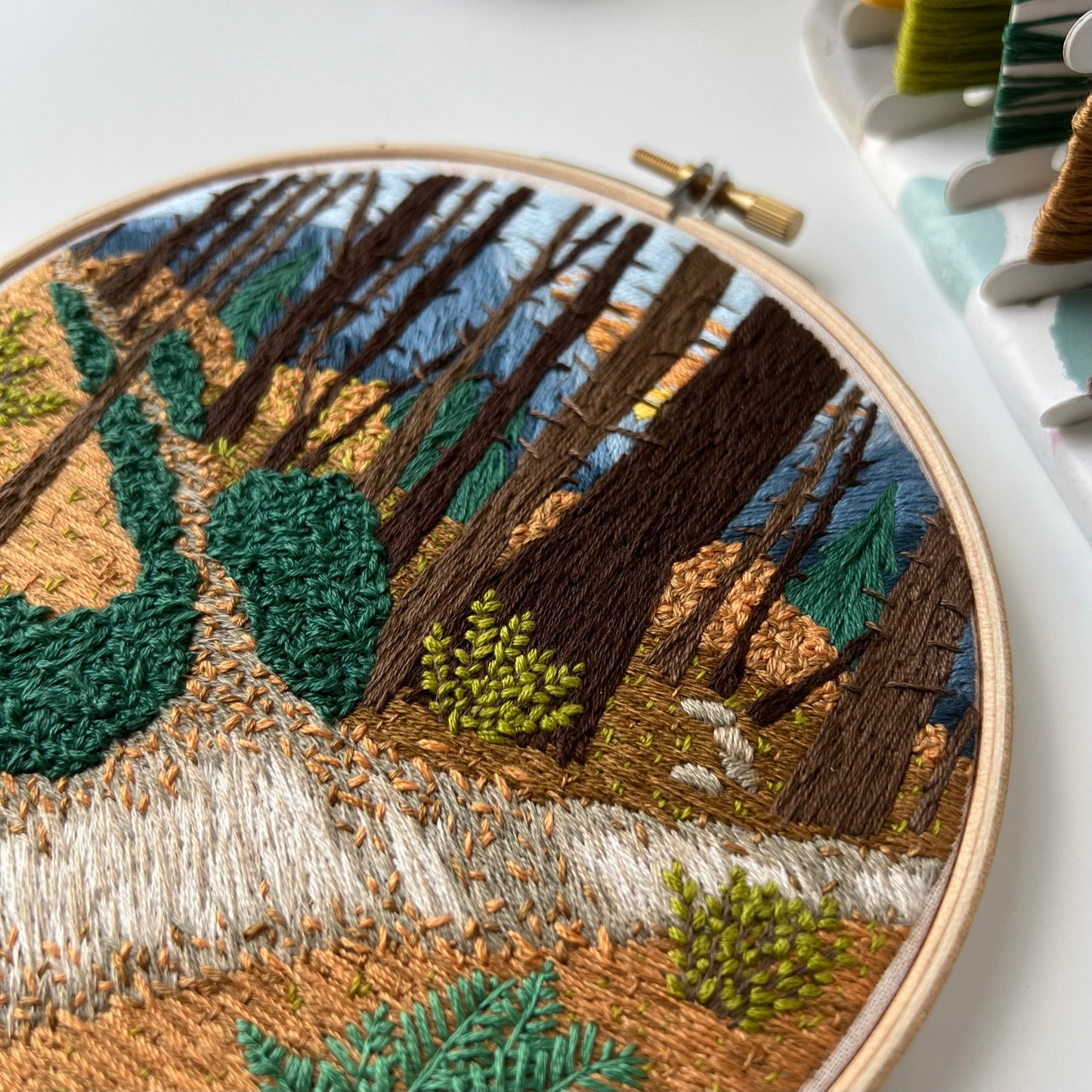 The road not taken - Hand Embroidery Pattern (PDF)