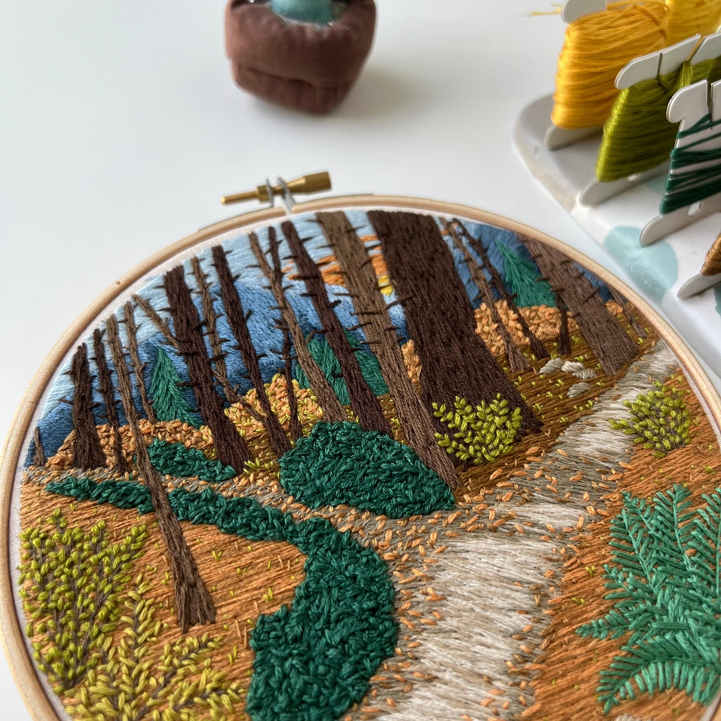 The road not taken - Hand Embroidery Pattern (PDF)