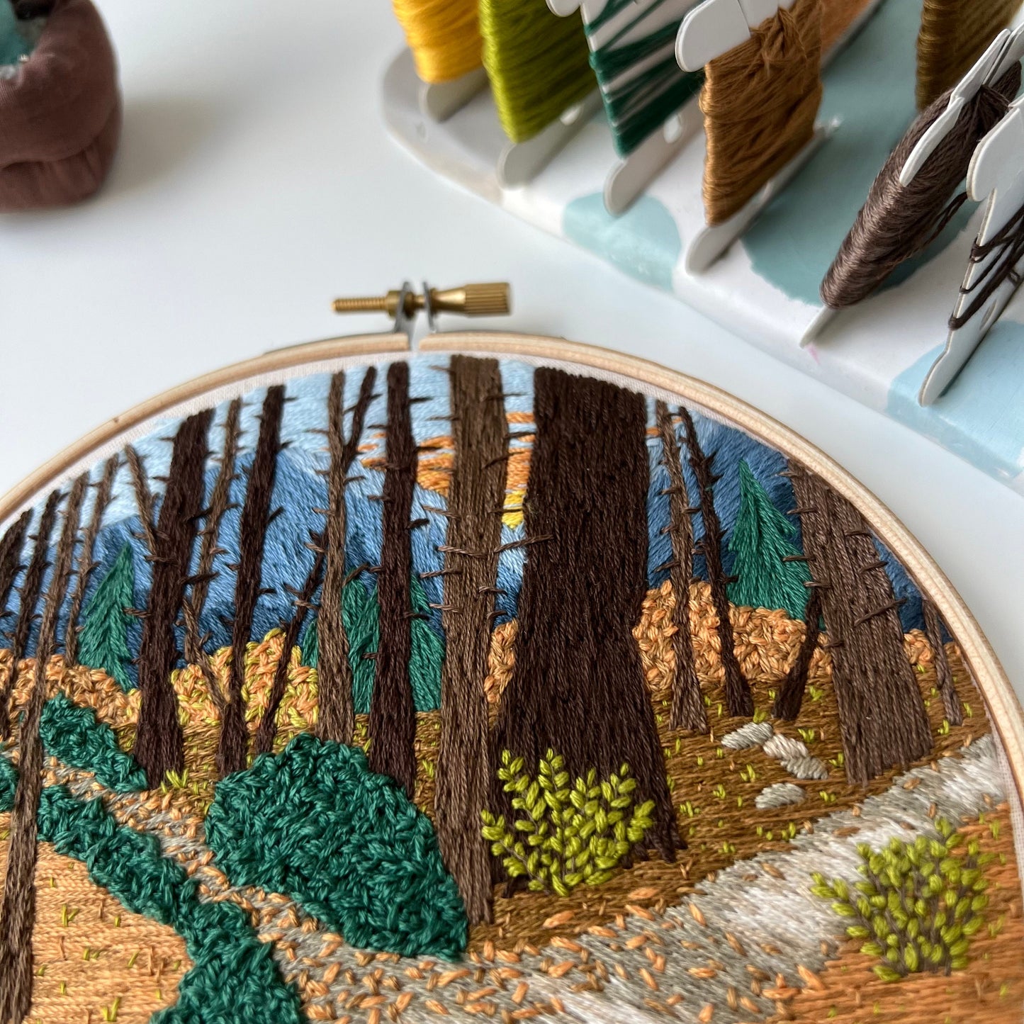 The road not taken - Hand Embroidery Pattern (PDF)