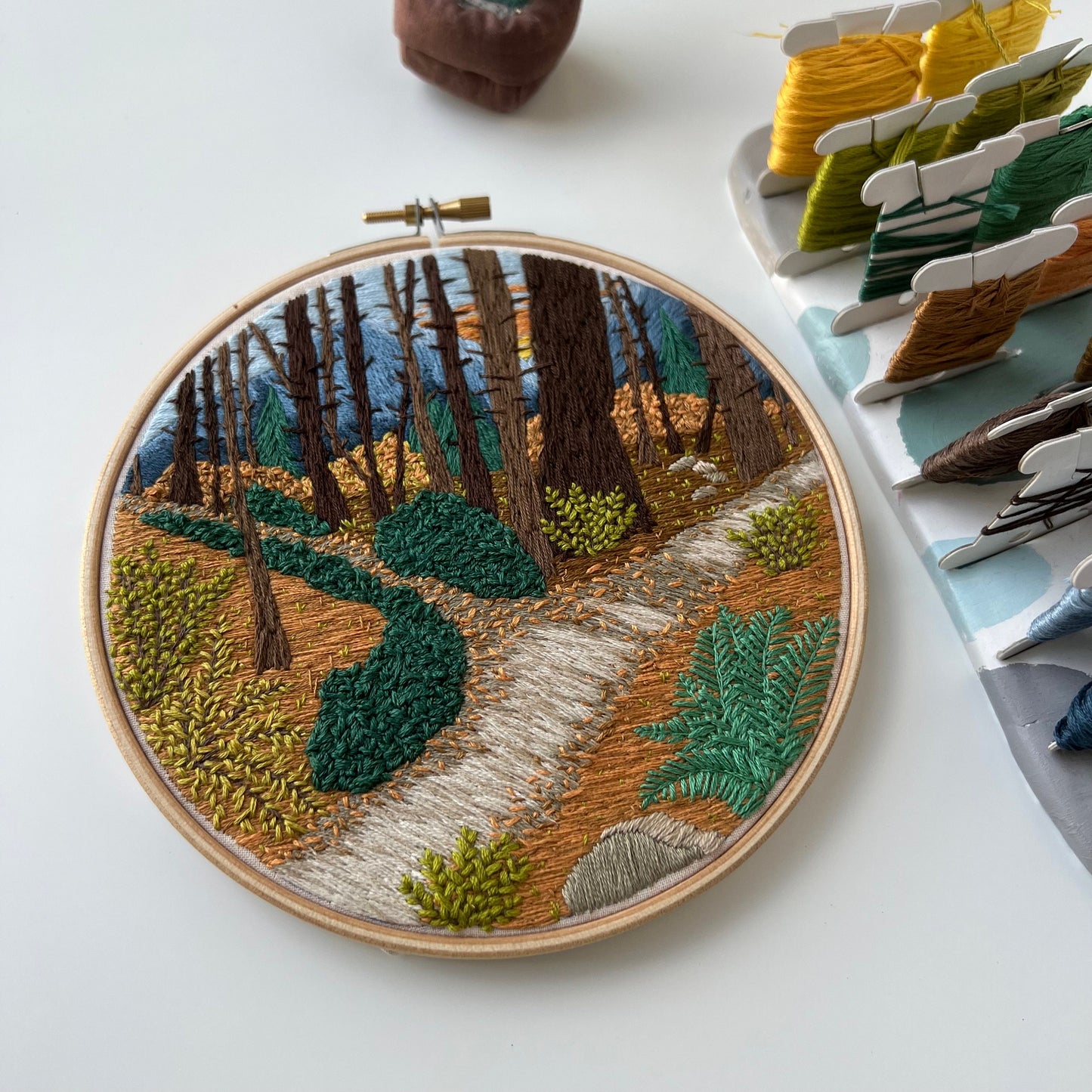 The road not taken - Hand Embroidery Pattern (PDF)