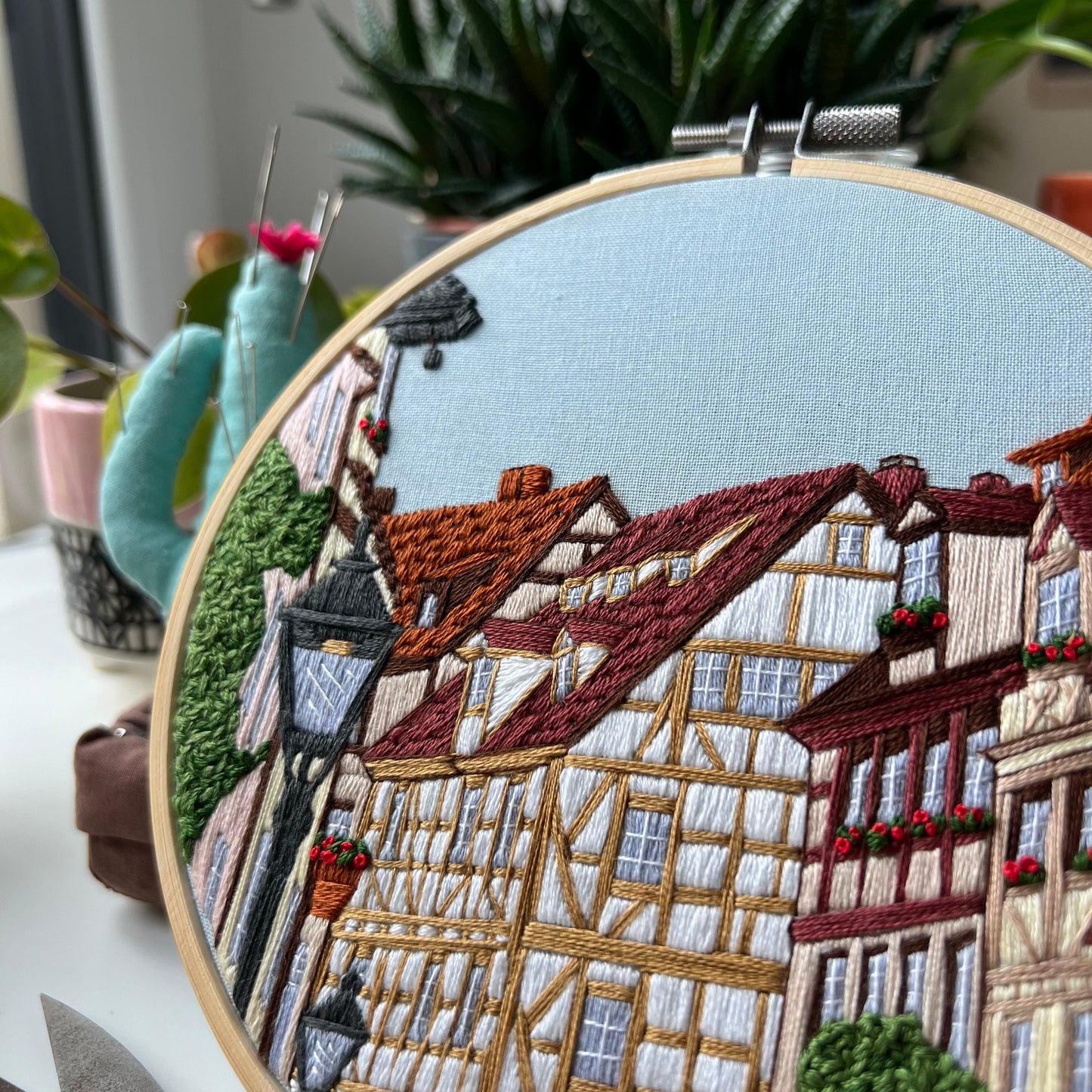 Nuremberg, Germany, Architecture - Hand Embroidery Pattern (PDF)