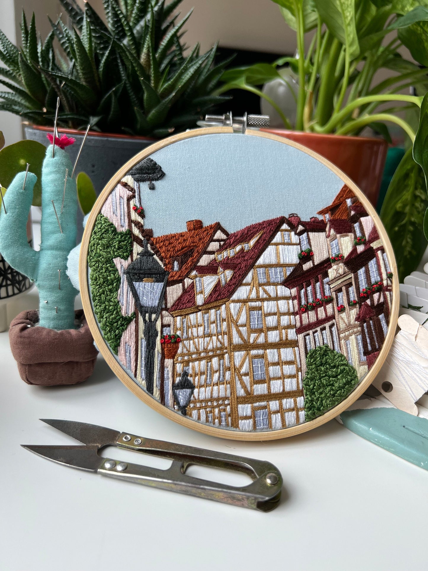 Nuremberg, Germany, Architecture - Hand Embroidery Pattern (PDF)