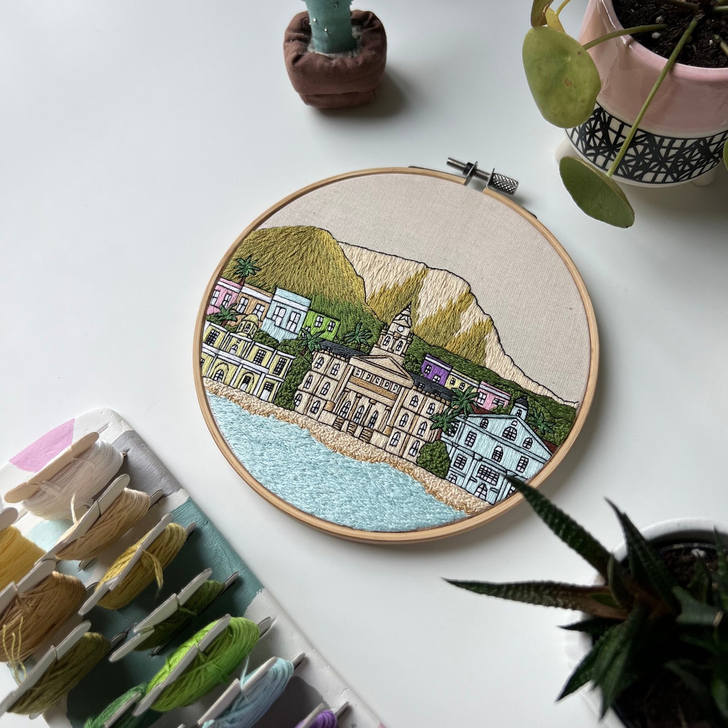 Cape Town, South Africa, Cityscape - Hand Embroidery Pattern (PDF)