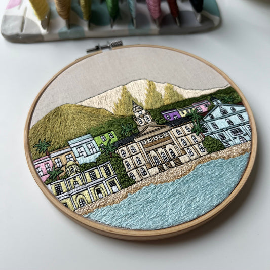 Cape Town, South Africa, Cityscape - Hand Embroidery Pattern (PDF)