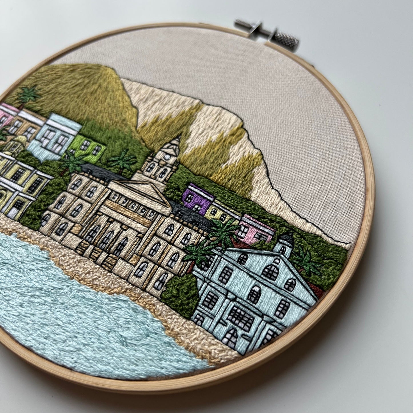 Cape Town, South Africa, Cityscape - Hand Embroidery Pattern (PDF)