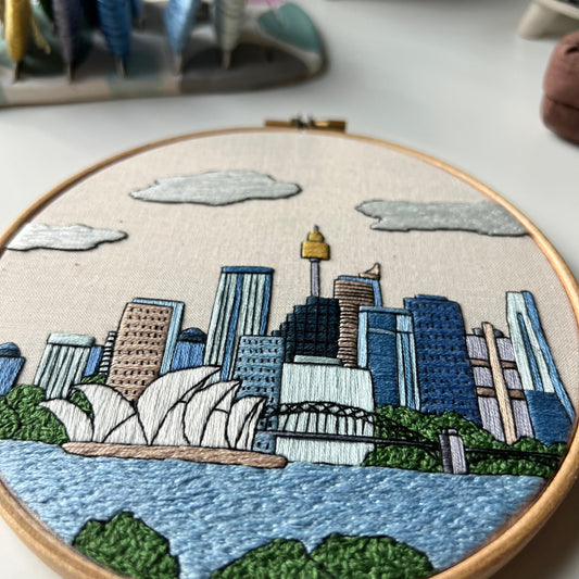 Sydney, Australia, Architecture - Hand Embroidery Pattern (PDF)