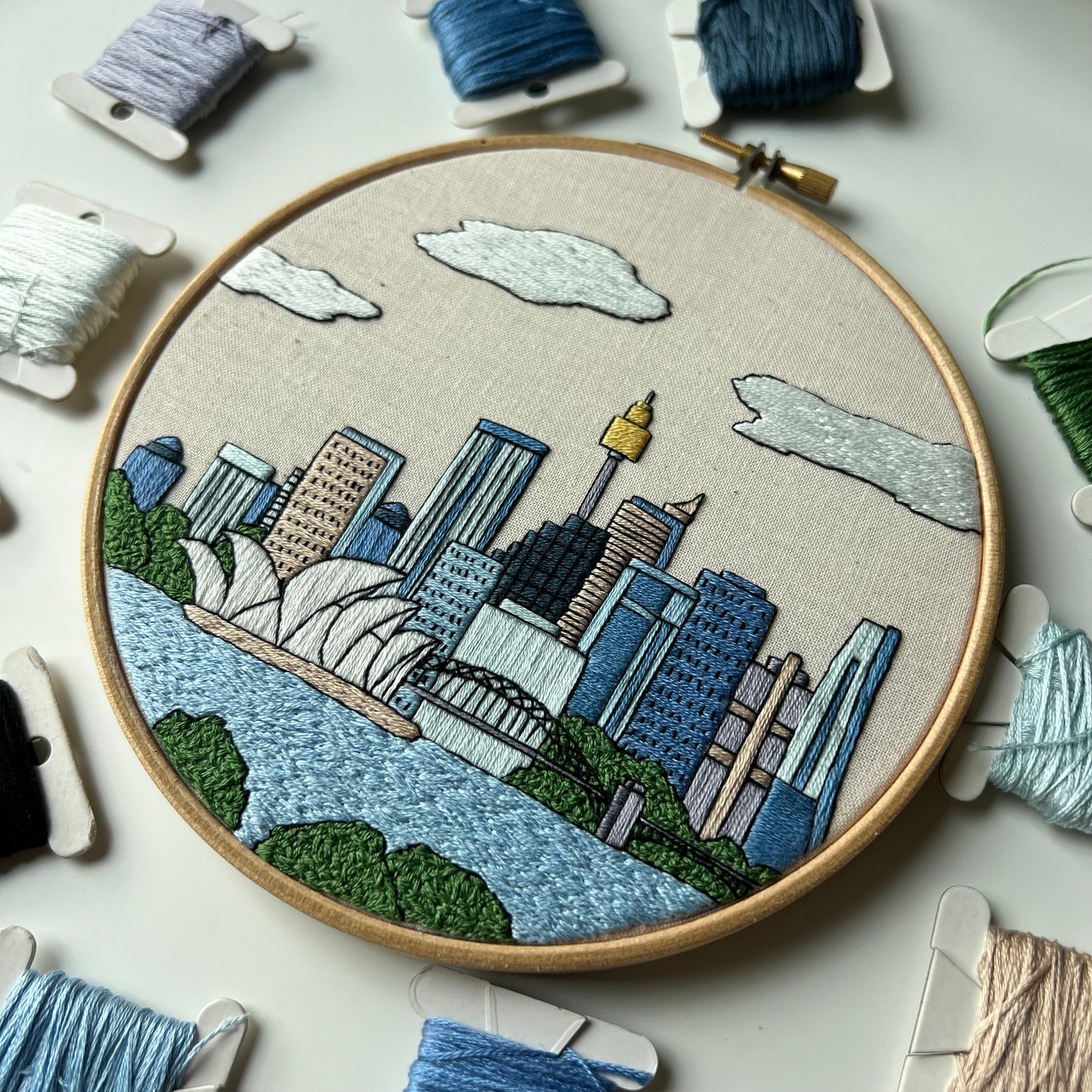 Sydney, Australia, Architecture - Hand Embroidery Pattern (PDF)