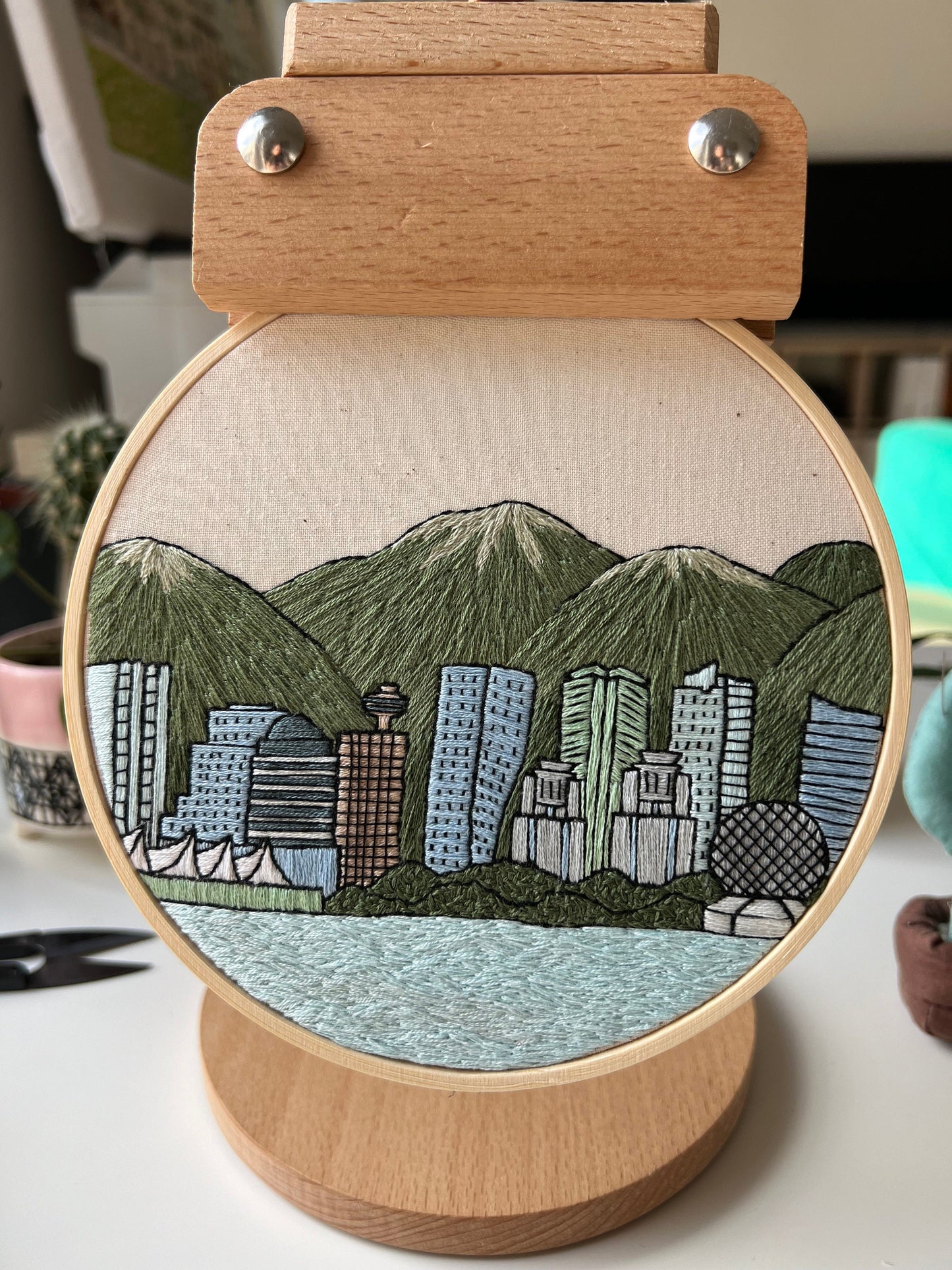 Vancouver, Canada, Cityscape - Hand Embroidery Pattern (PDF)