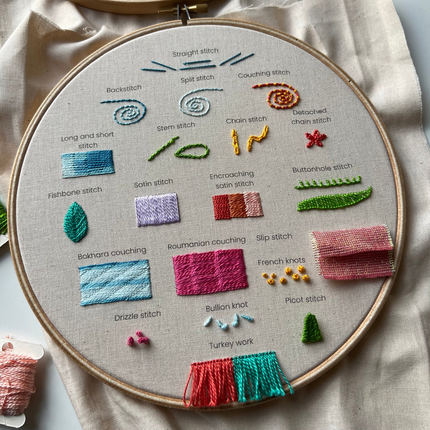 34 stitches: Stumpwork and Embroidery - Hand Embroidery Pattern (PDF)