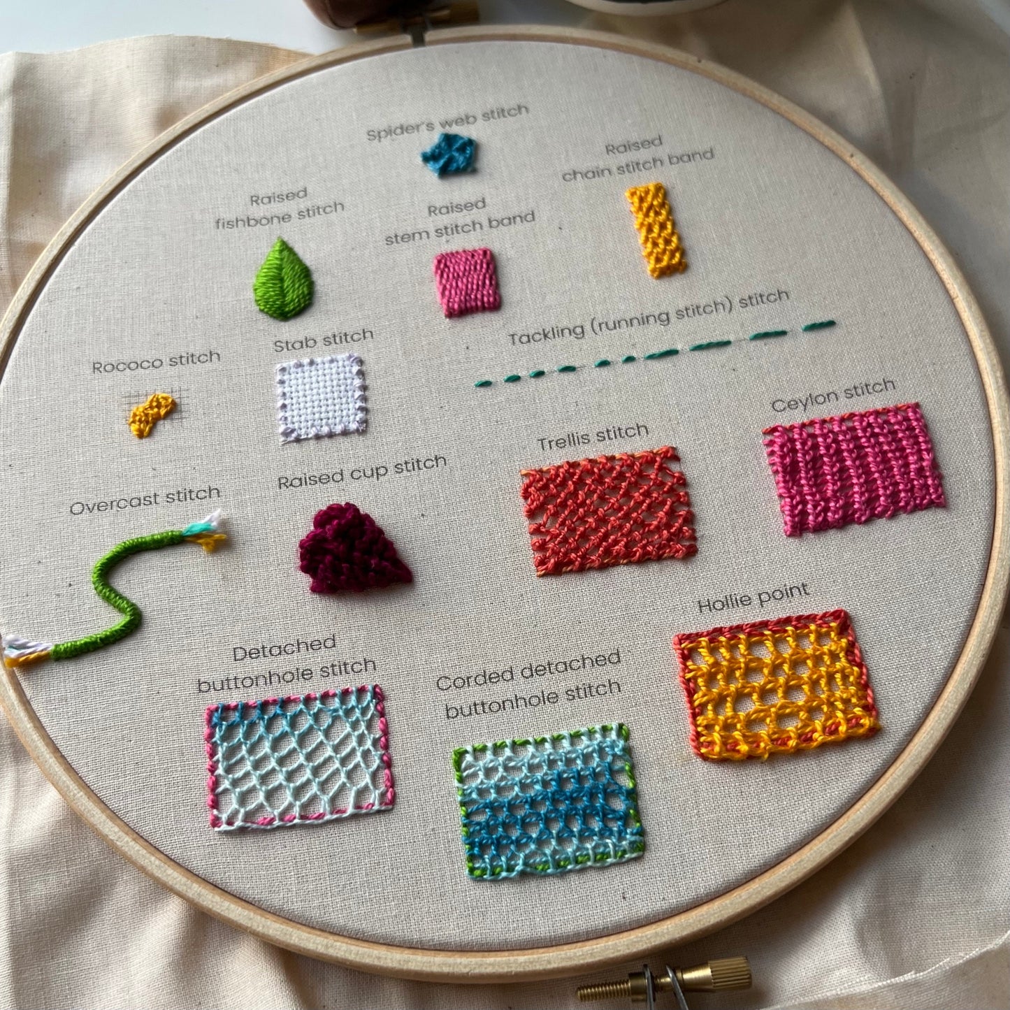34 stitches: Stumpwork and Embroidery - Hand Embroidery Pattern (PDF)