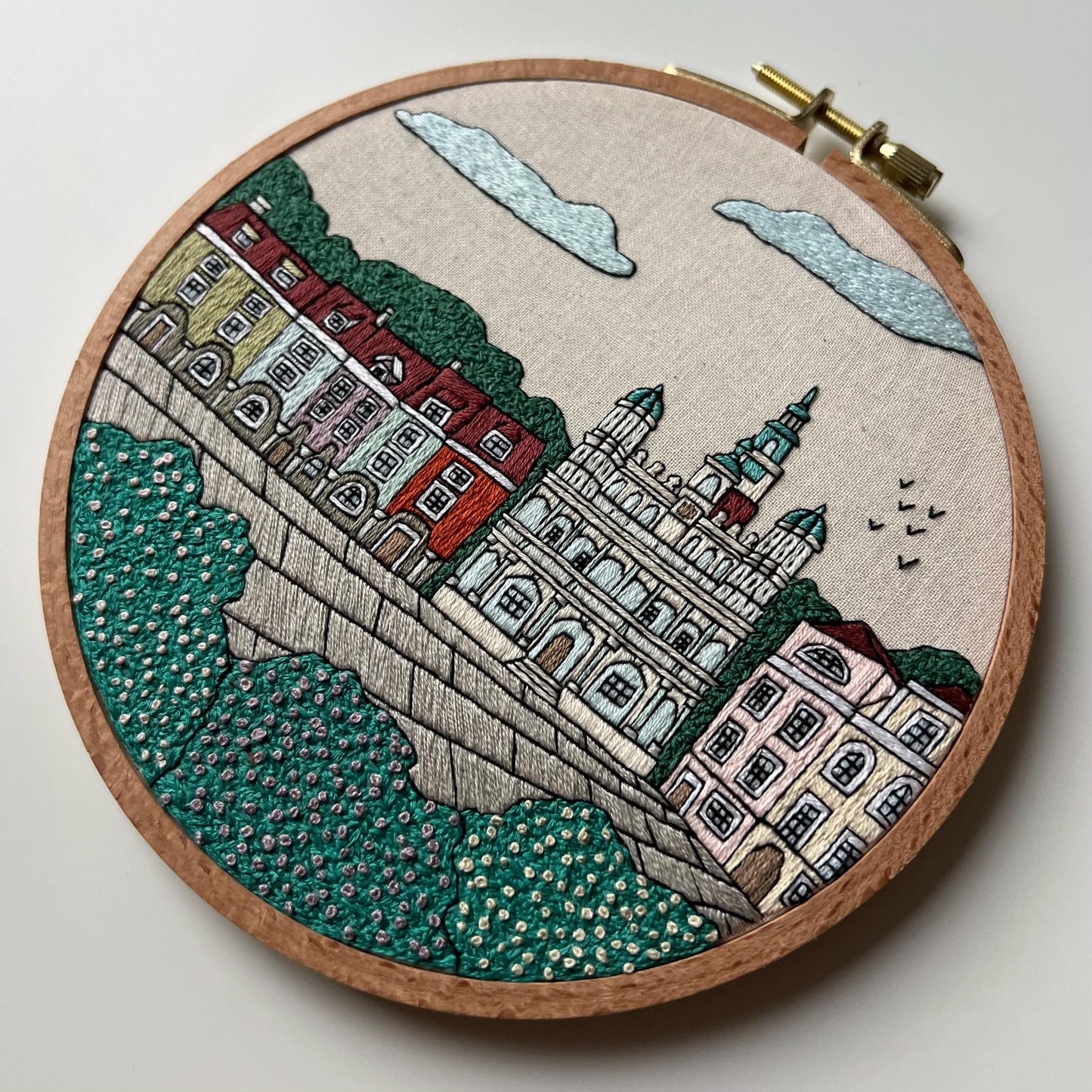 Poznan, Poland, Cityscape - Hand Embroidery Pattern (PDF)