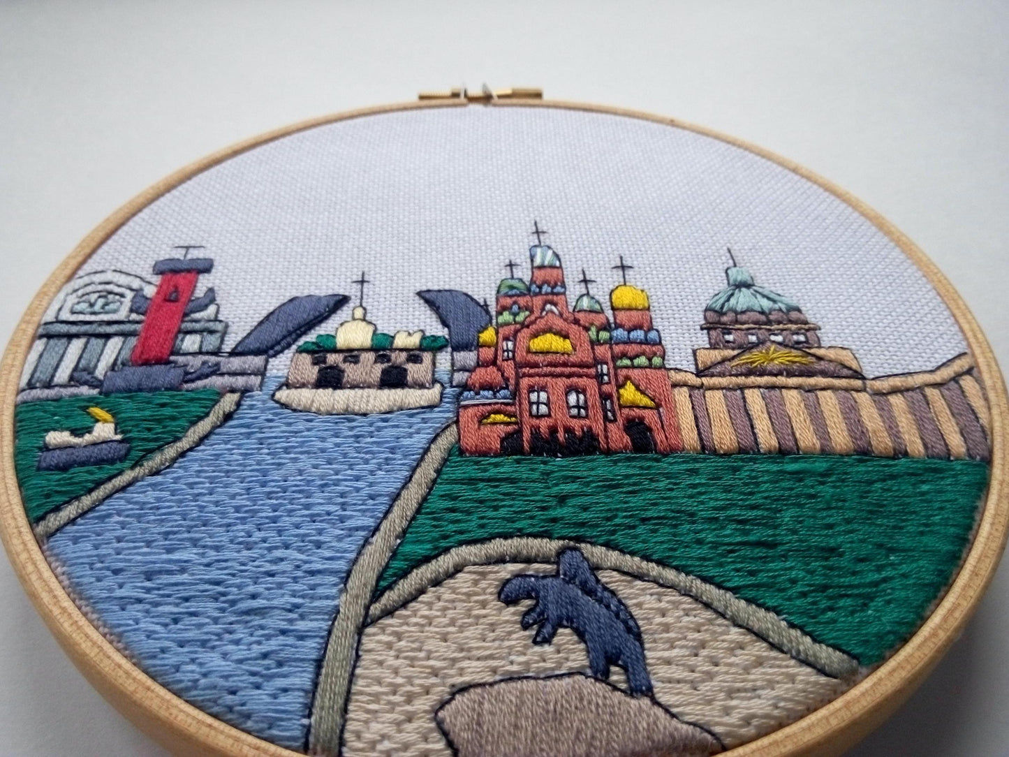Saint Petersburg, Russia, Cityscape - Hand Embroidery Pattern (PDF)