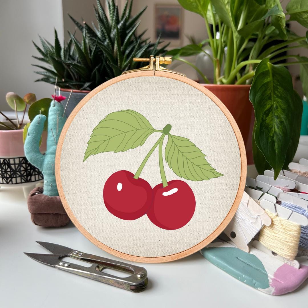 Cherry - Hand Embroidery Pattern (PDF)