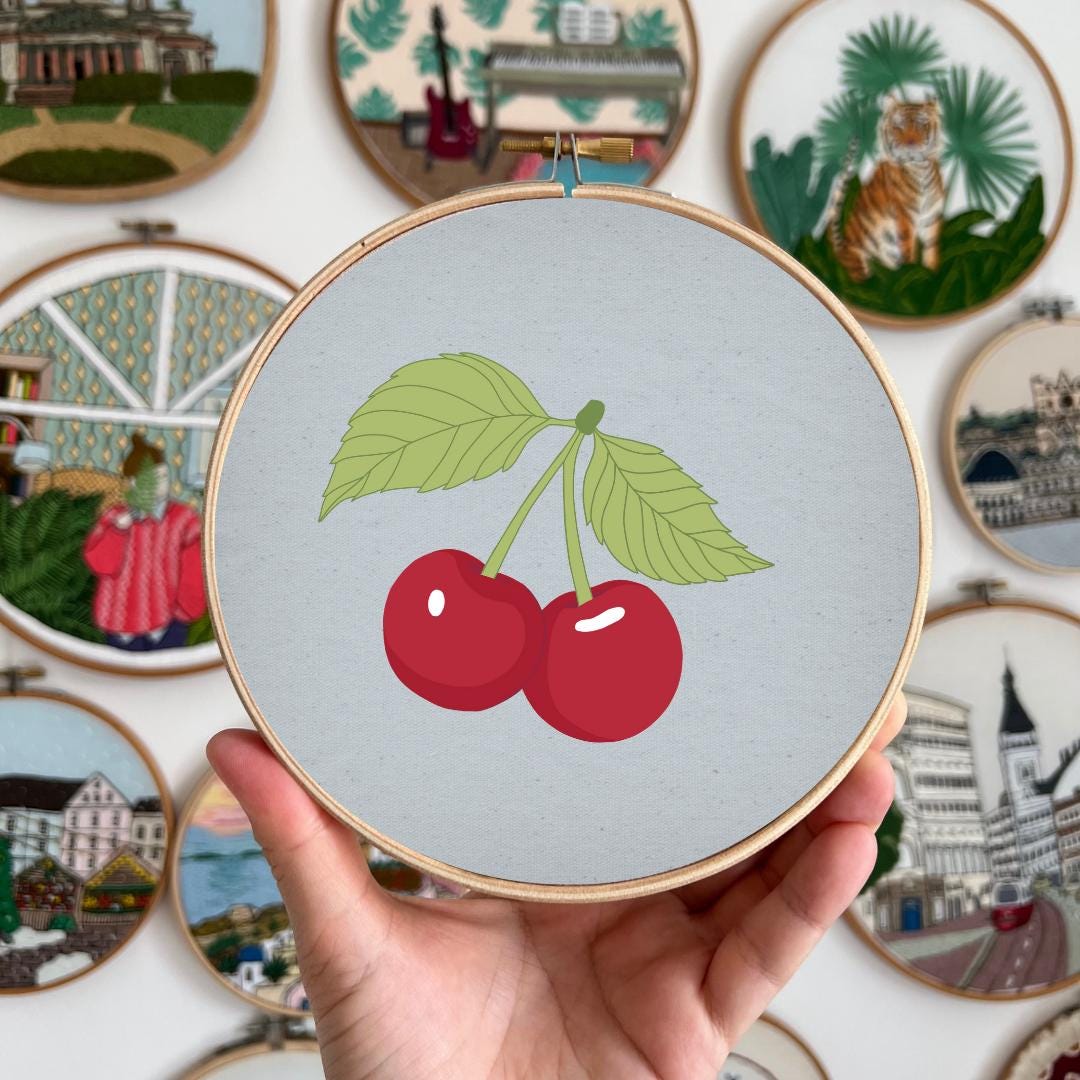 Cherry - Hand Embroidery Pattern (PDF)