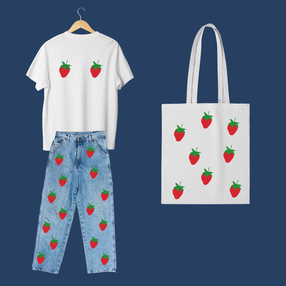 Strawberry - Hand Embroidery Pattern (PDF)