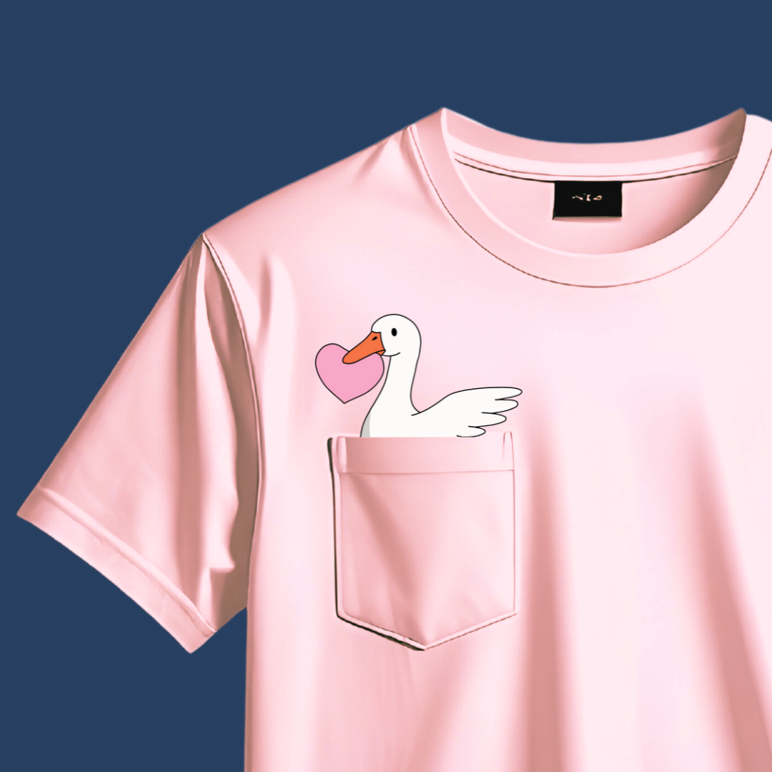 Valentine Goose with a heart - Hand Embroidery Pattern (PDF) faimyxstitch.com