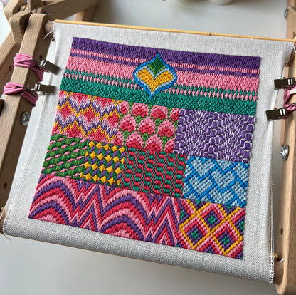 Bargello embroidery bundle. Sampler and pattern