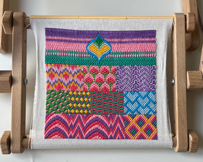 Bargello embroidery bundle. Sampler and pattern